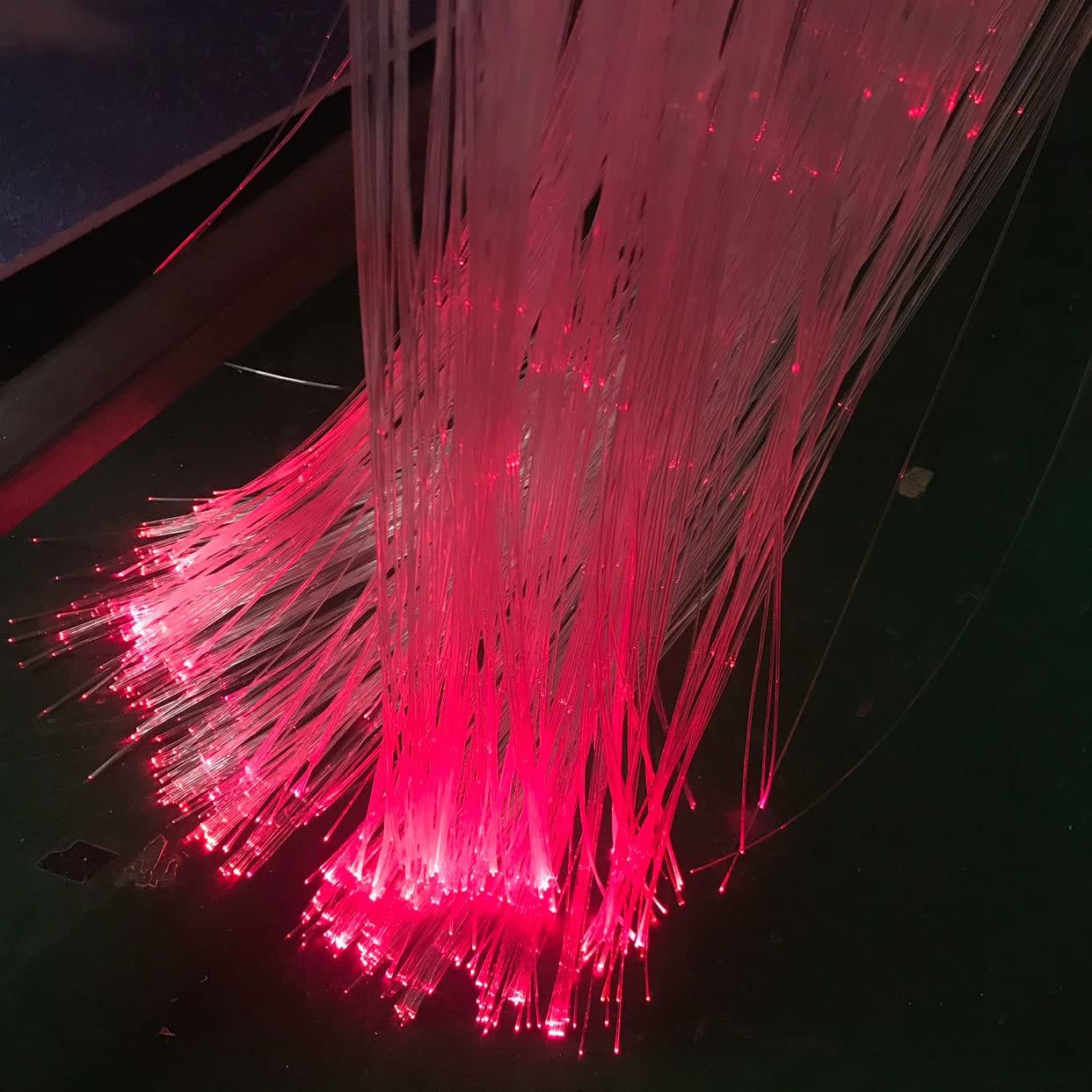 Ultra-Bright PMMA Plastic End Glow Optical Fiber Light - 0.029in Diameter, 8858ft Per Roll for DIY Star Ceiling, Car Headliner & Home Decoration - Perfect for Bedroom, Theater, and Party Lighting Effects