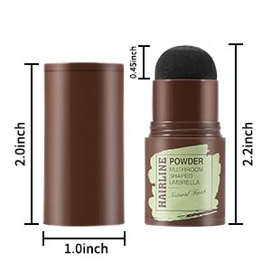 BSBDA Hair Root Touch-Up Powder Stick - Instant Hair Loss Concealer for Thinning Hair & Eyebrow Stamp, Natural-Looking Coverage in Seconds (Black) | Perfect for Quick Root Cover-Up & Everyday Styling