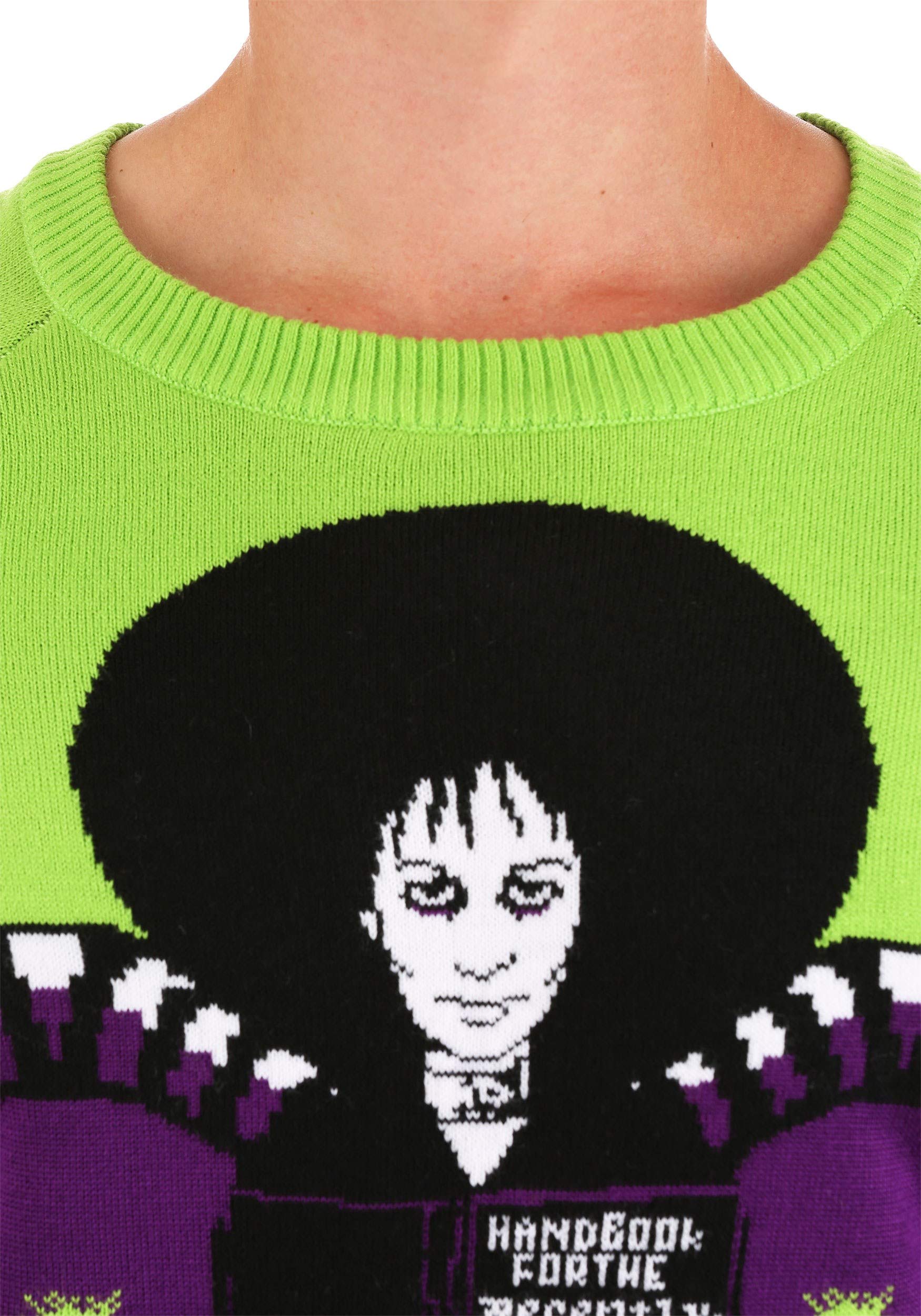 Beetlejuice Lydia Deetz Halloween Costume Sweater for Adults - 80s Movie Character Cosplay, Spooky Party Outfit, Couples Halloween Costume Idea
