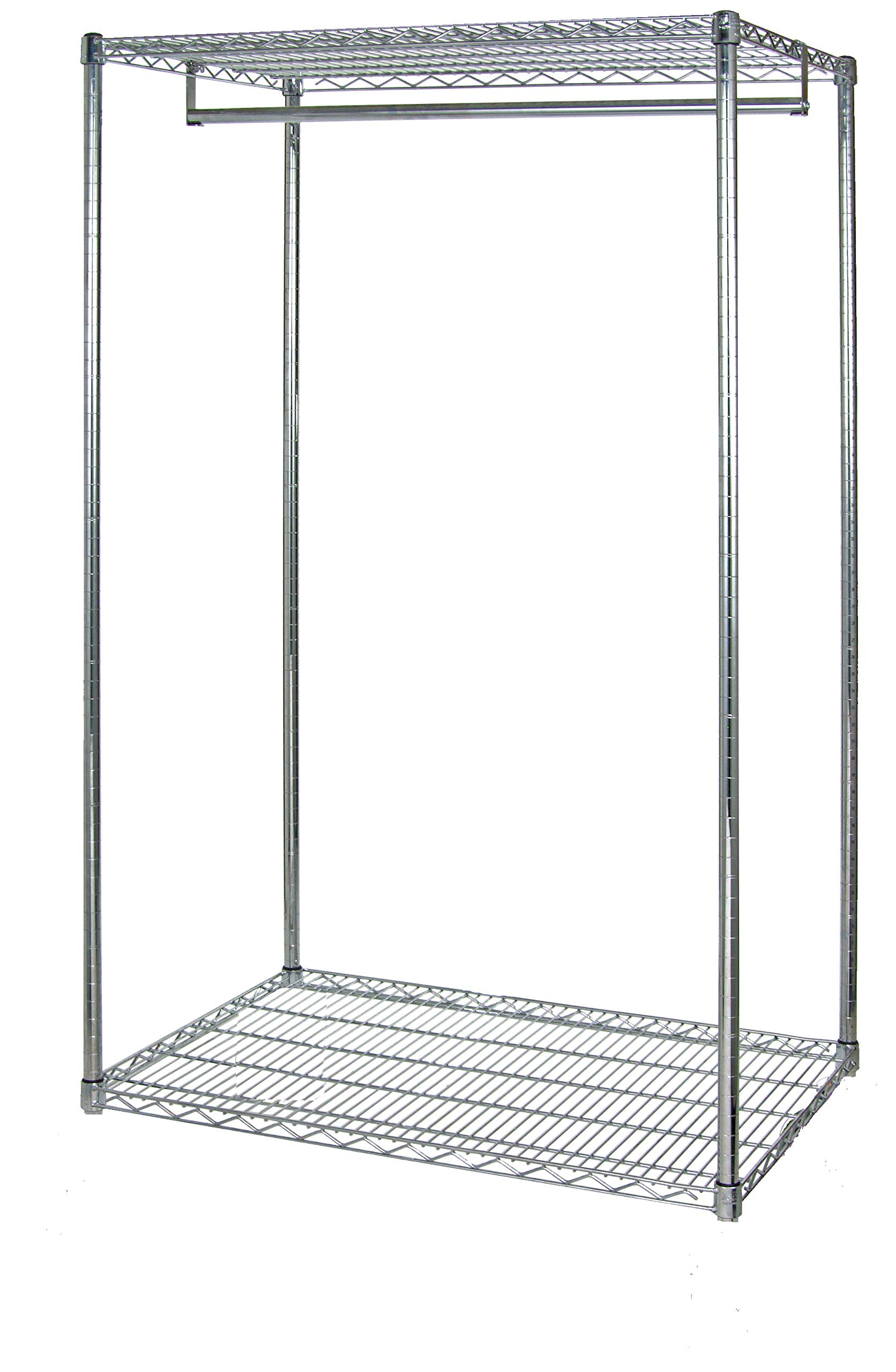 Sturdy Metal Wire Garment Rack for Clothes Storage - Perfect for Bedroom, Closet & Laundry Room Organization