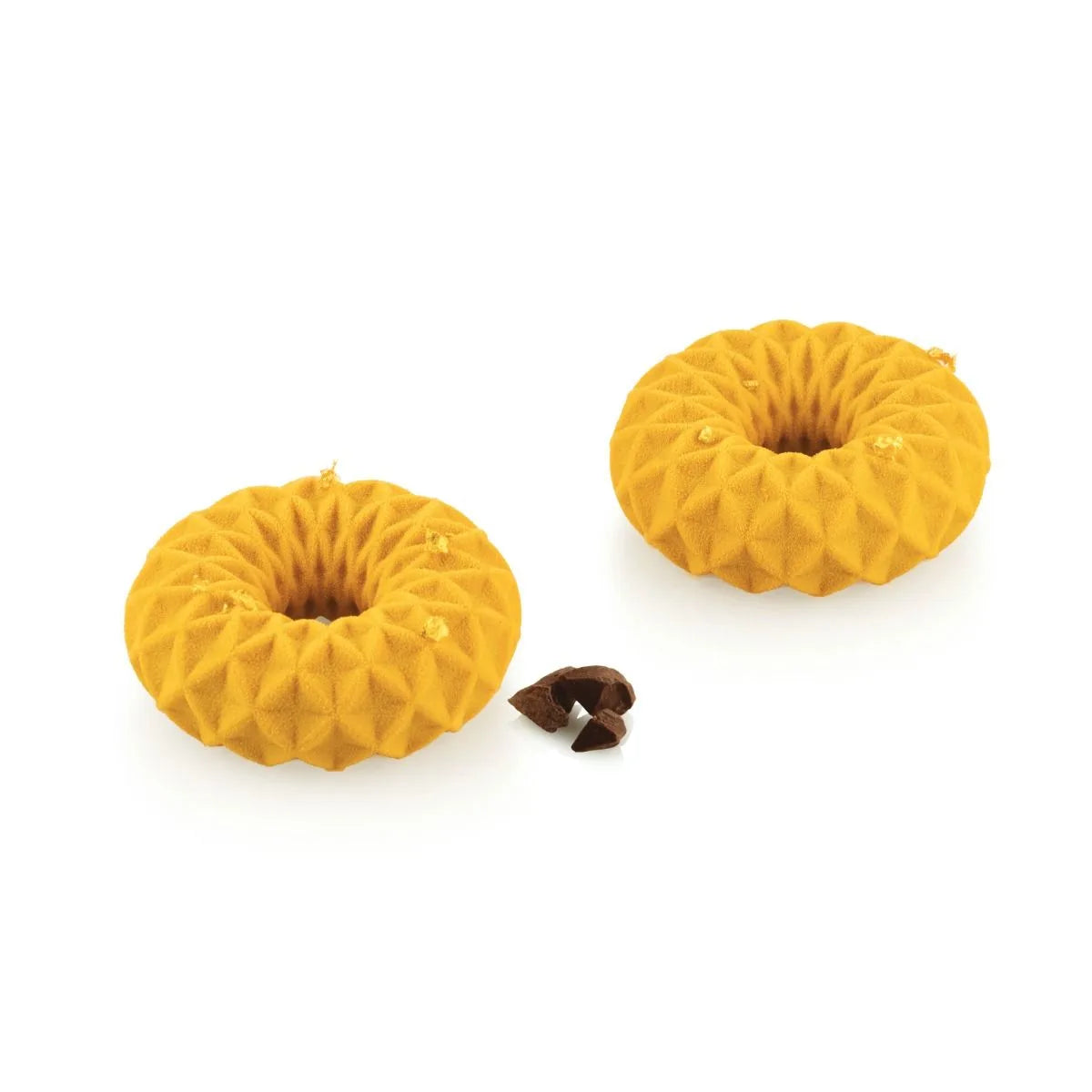 Silikomart Kaleido 75 Silicone Mold - 6 Cavity Geometric Pattern Baking Molds for Cakes, Chocolate, Jelly & Desserts | Perfect for Home Baking, Party Treats & Holiday Dessert Making