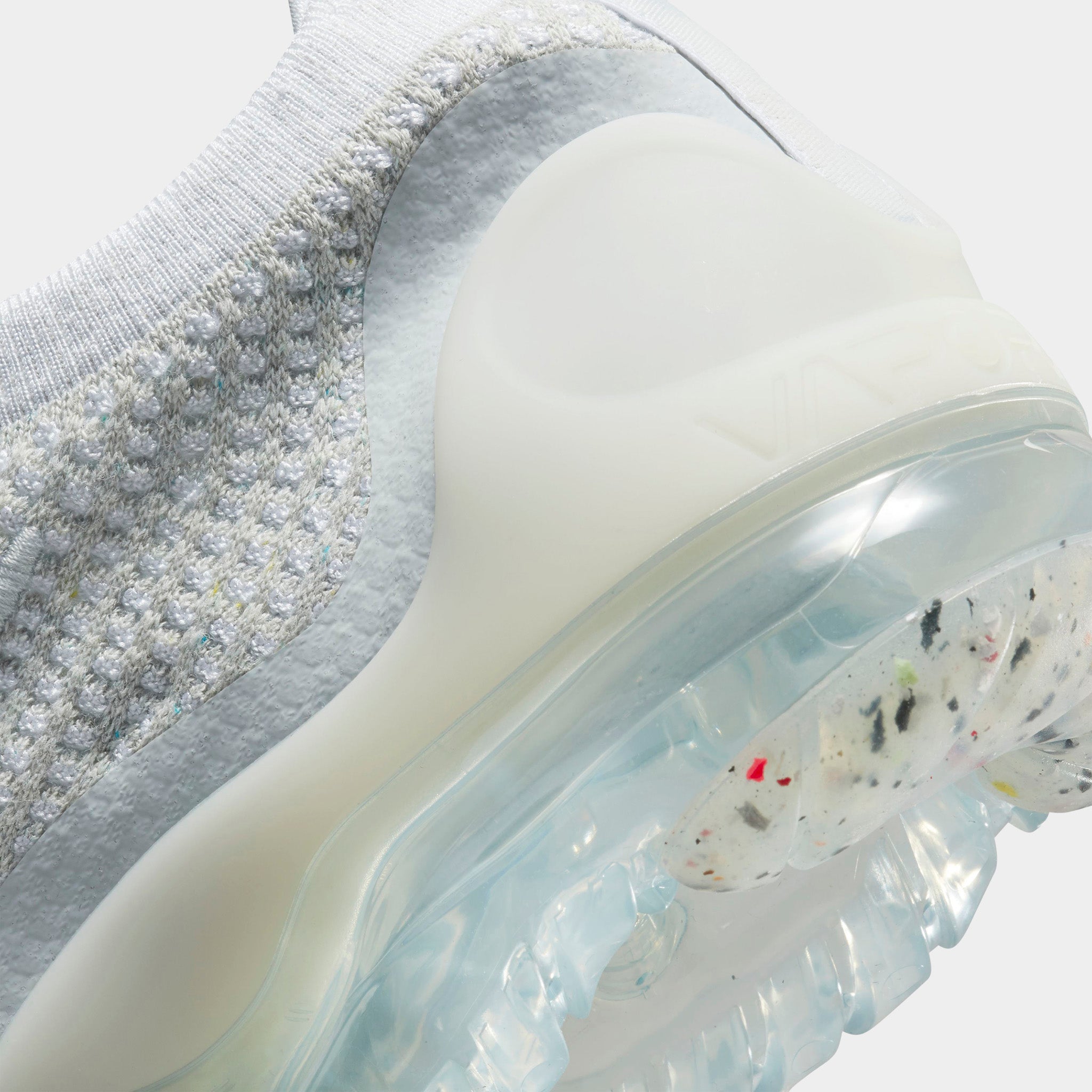 Nike Women's VaporMax 2021 Flyknit Running Shoes - White/Pure Platinum/Metal Silver - Lightweight & Breathable for Gym, Jogging & Daily Wear