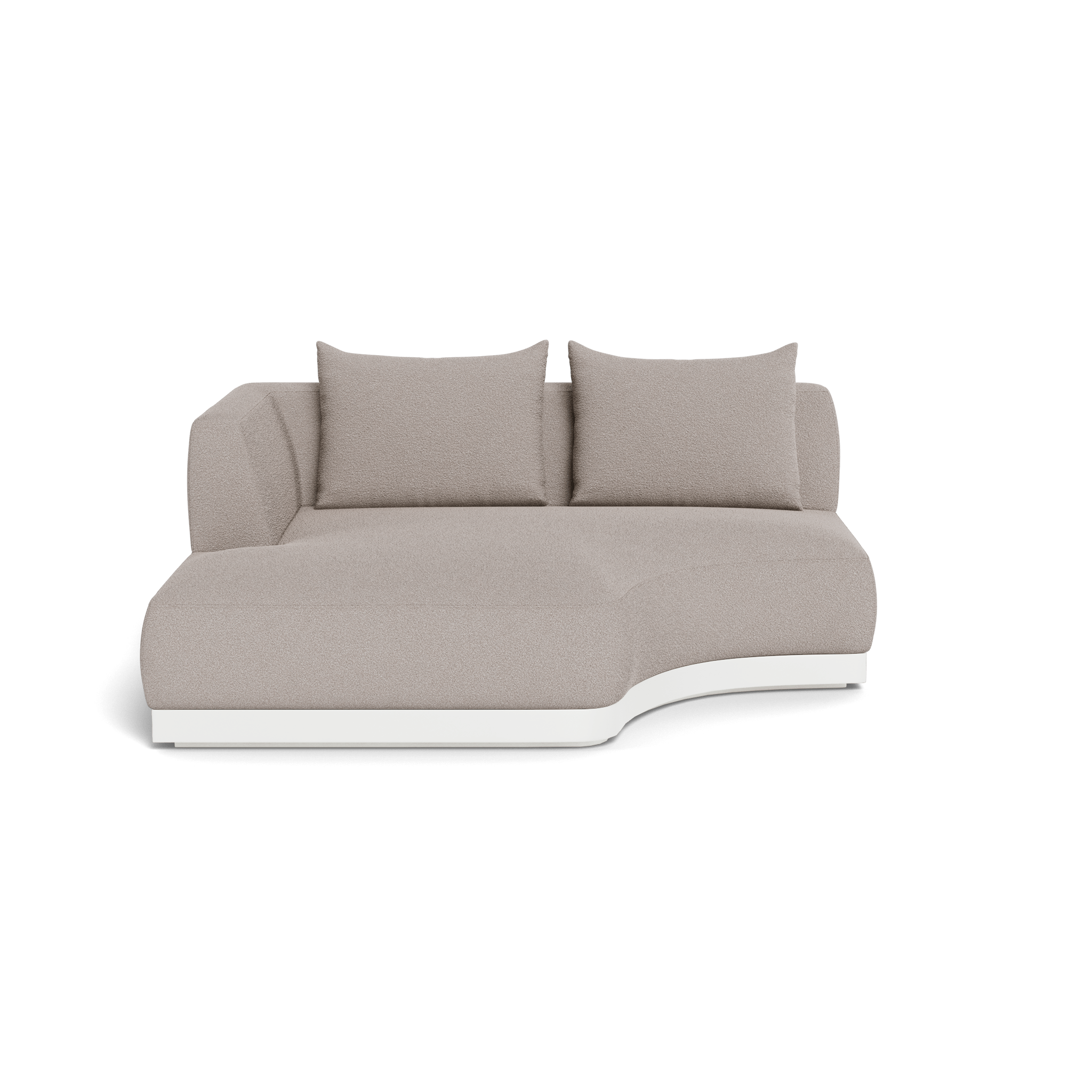Amalfi Curved Chaise Lounge Left - Modern Outdoor Patio Furniture for Poolside Relaxation & Garden Decor