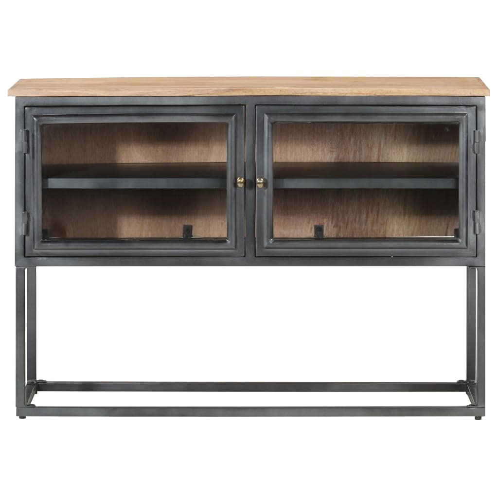 Modern Storage Sideboard Buffet Table - Adjustable Shelves, Steel Frame Cabinet for Dining Room, Living Room & Kitchen - 23.6