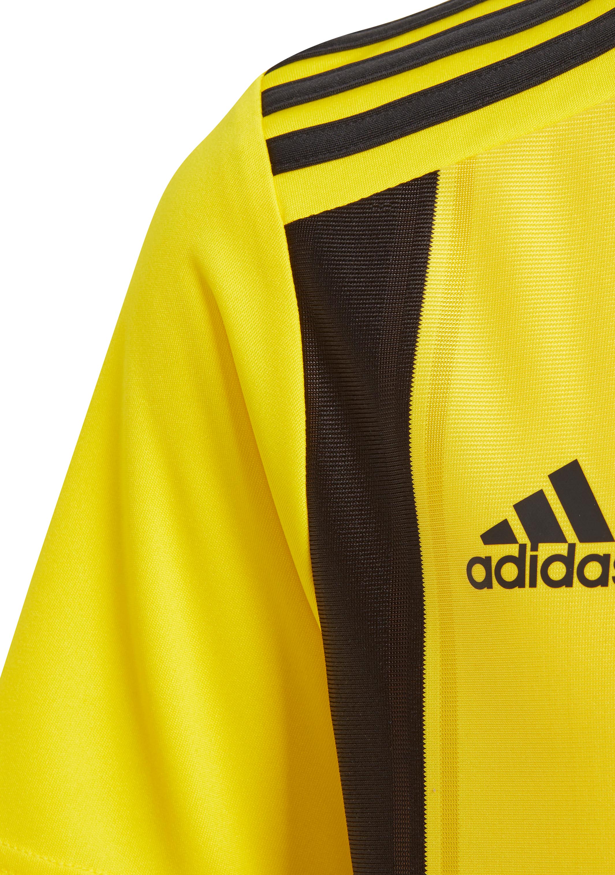Adidas Youth Striped 21 Soccer Jersey - Yellow & Black - Lightweight Breathable Football Shirt for Kids | Perfect for Training, Matches & Fan Wear