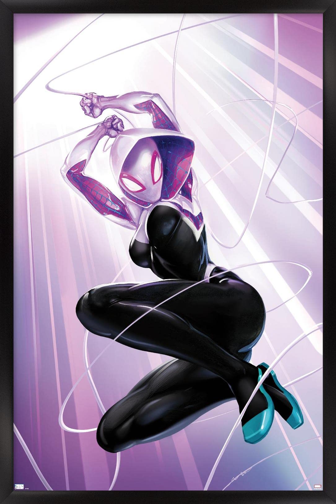 Marvel Comics Ghost Spider #1 Framed Wall Poster - 22.4