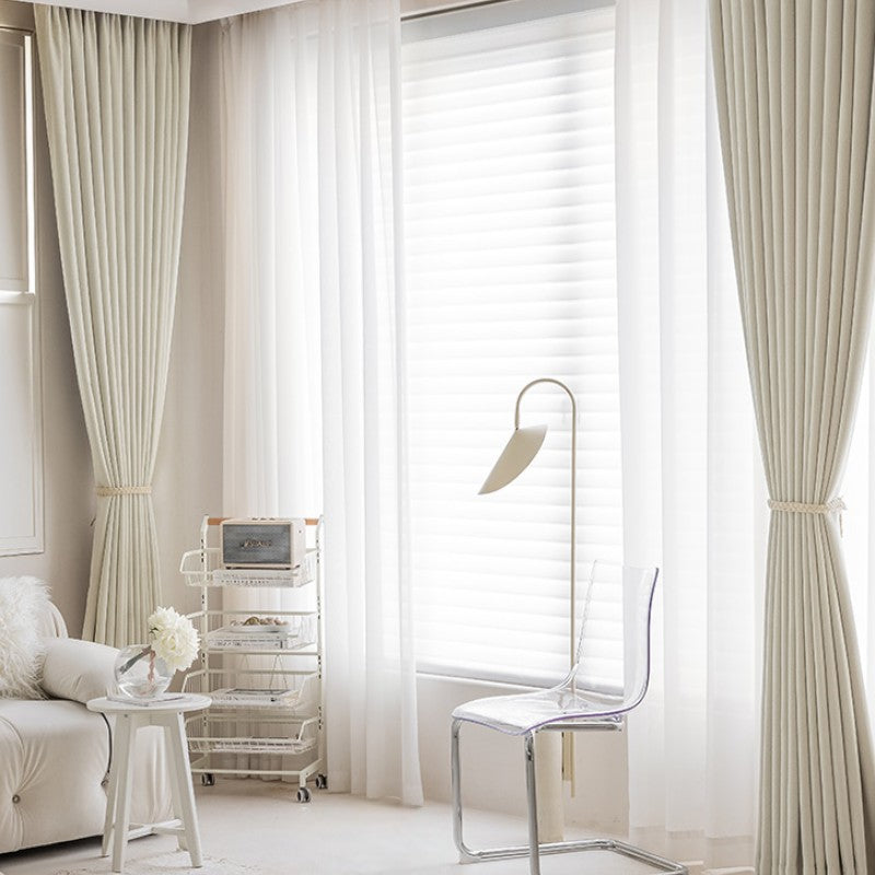 Custom Blackout Thermal Curtains - Minimalist Solid Color Design for Bedroom & Living Room - Energy Efficient & Light Blocking Window Treatments