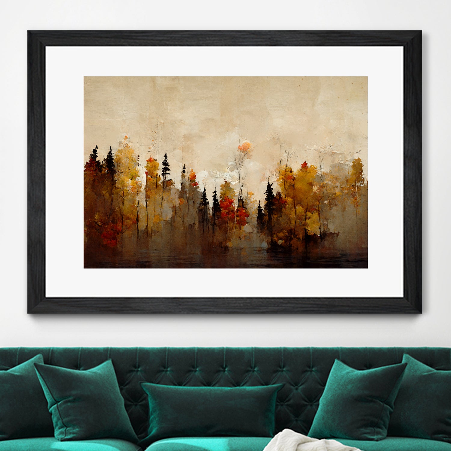 Autumn Forest Wall Art - Stunning Fall Landscape Canvas Print for Home & Office Decor | Perfect for Living Room, Bedroom, or Office Wall Decor