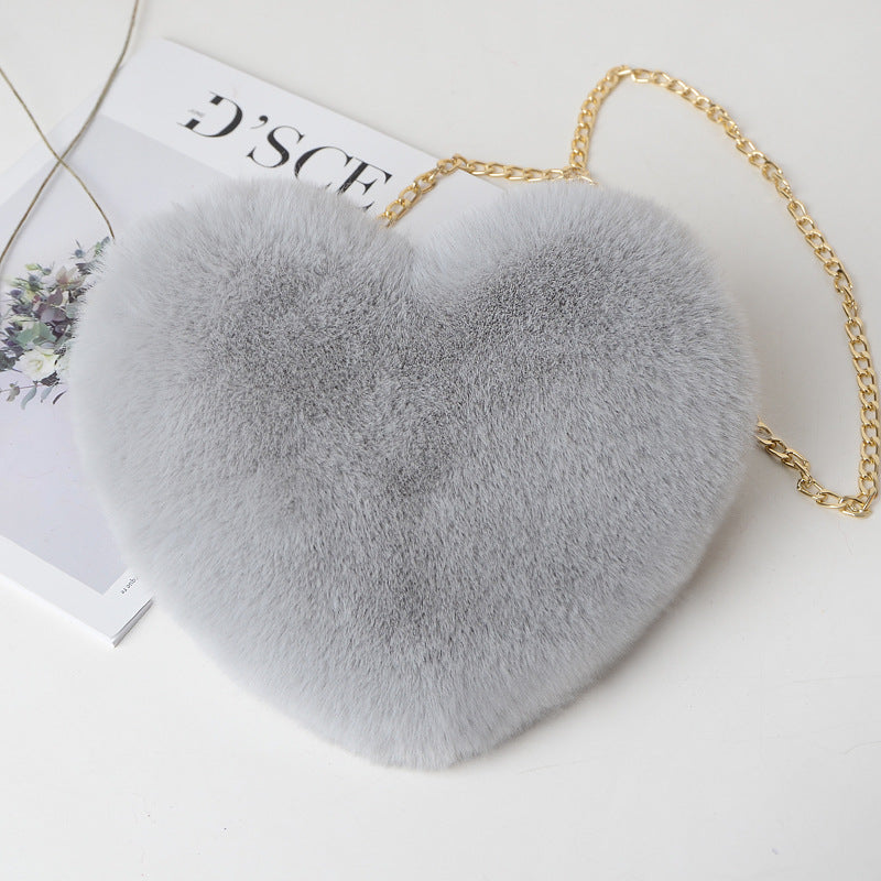 Stylish Plush Chain Shoulder Bags for Women - Elegant Valentine's Day Party Purse | Perfect for Date Nights, Weddings & Special Occasions