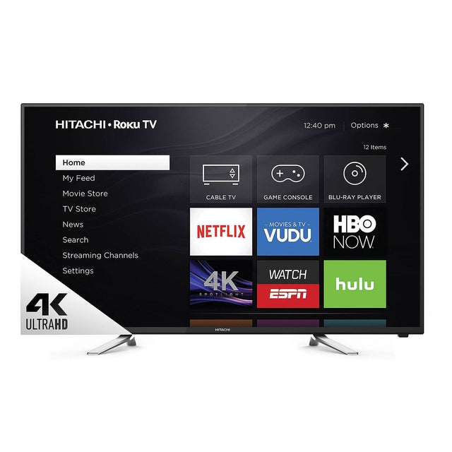 Hitachi 60-Inch 4K Ultra HD Smart Roku TV - 60R70 Model for Home Theater & Streaming Entertainment