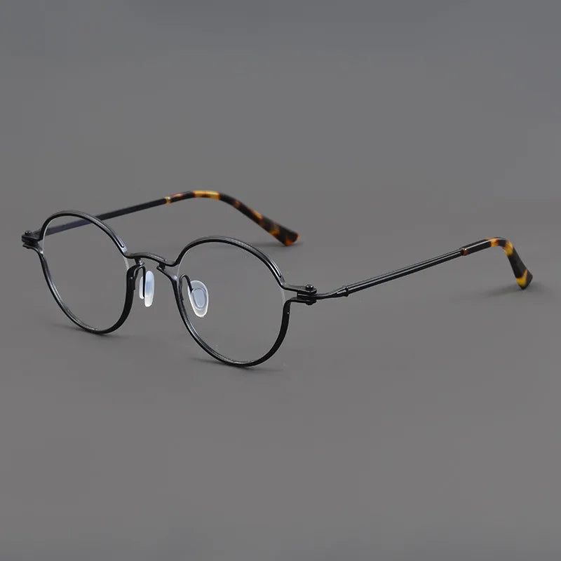 Stylish Aimee Unisex Full Rim Round Titanium Acetate Eyeglasses Frame 185895 | Lightweight & Durable | Perfect for Reading, Work & Everyday Wear
