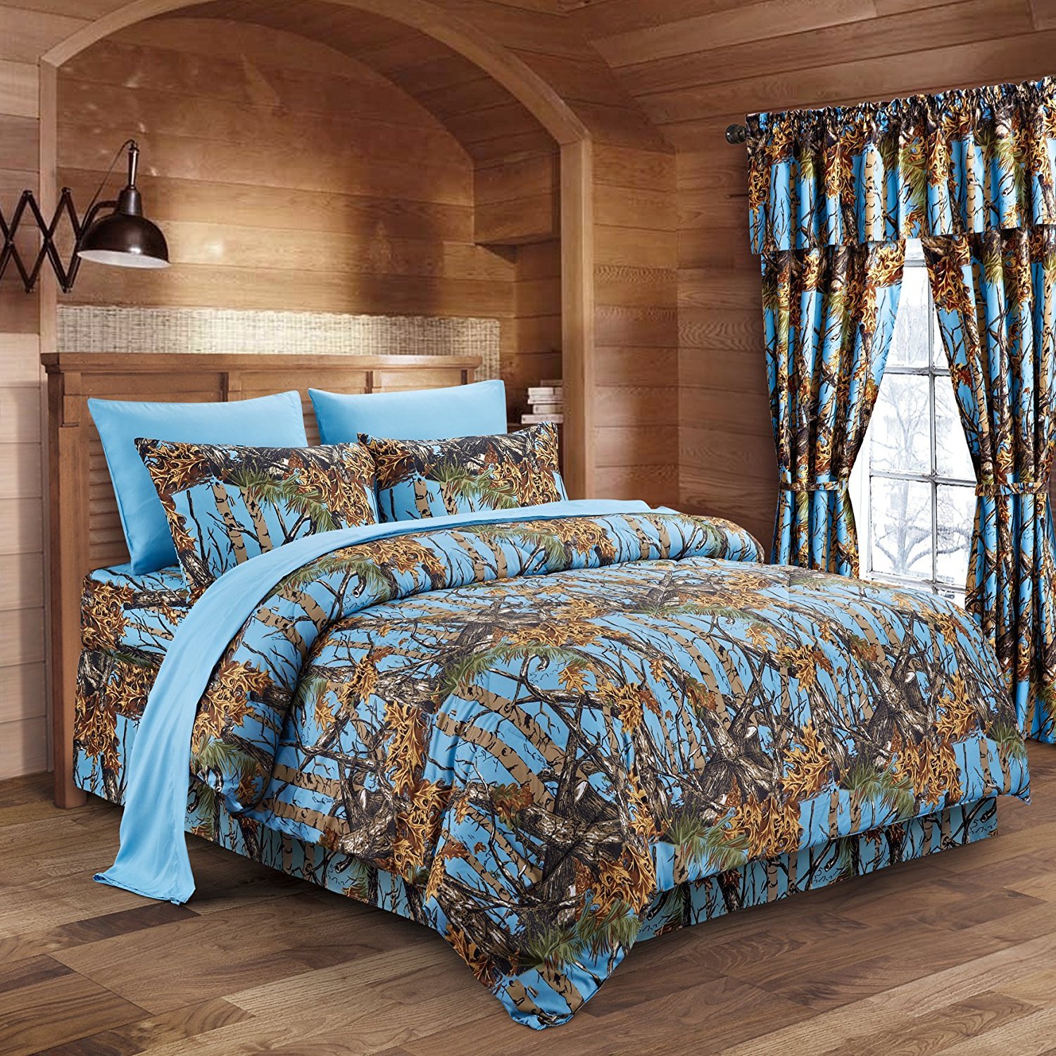 Regal Comfort Powder Blue Full/Queen 3-Piece Comforter Set - Soft Bedding Set with 1 Comforter & 2 Pillow Shams for Cozy Bedroom Decor - Perfect for Master Bedroom, Guest Room & Dormitory