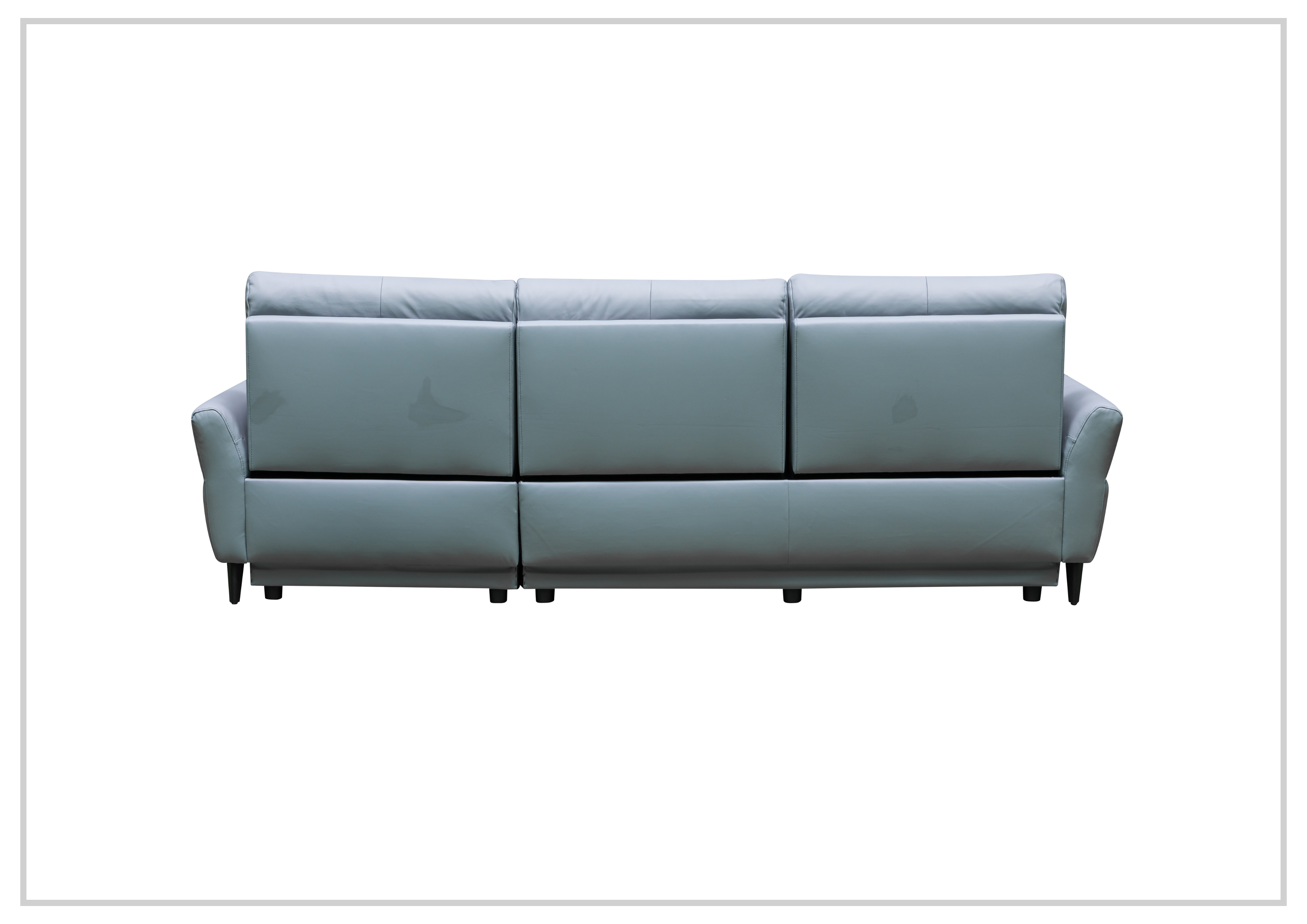 Klaussner Serenita 3-Seater Leather Power Reclining Sofa - Modern Living Room Furniture for Home Theater & Relaxation