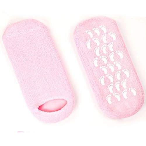 Ad Fresh Moisturizing Gel Spa Socks for Cracked Heels & Dry Skin Repair - Hydrating Treatment for Soft Feet (Multi Color) - Perfect for Pedicures, Overnight Foot Care & Relaxation at Home