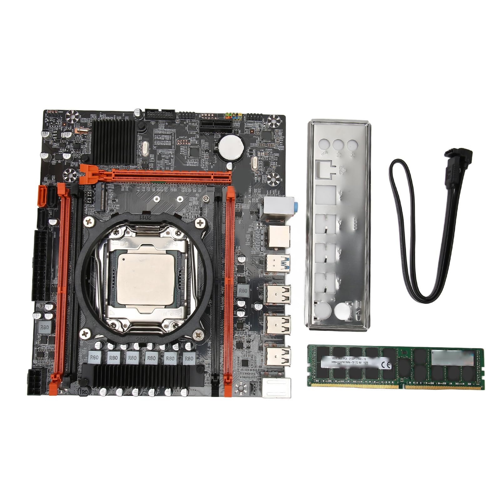 BROLEO X99 DDR4 Motherboard - Dual Channel Desktop Motherboard with 3-Pin Connector for Gaming PC, Workstation & High-Performance Computing
