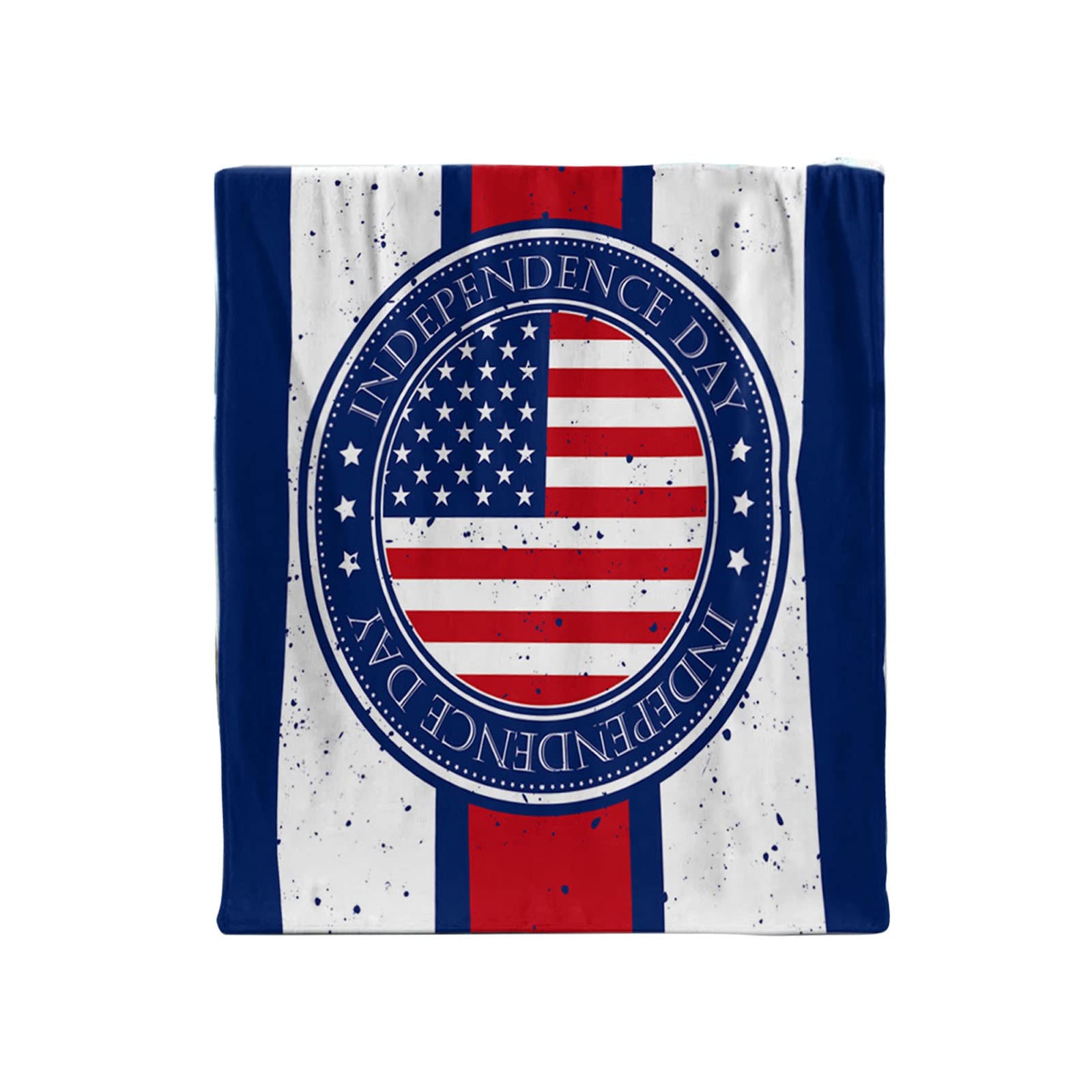 Beige Throw Blankets - Thickened Flannel Blanket with American Flag Print, Warm & Lightweight for Office Nap, Air Conditioning, Sleeping - Twin Size (Blue) | Perfect for Sofa, Bed, Travel & Home Decor