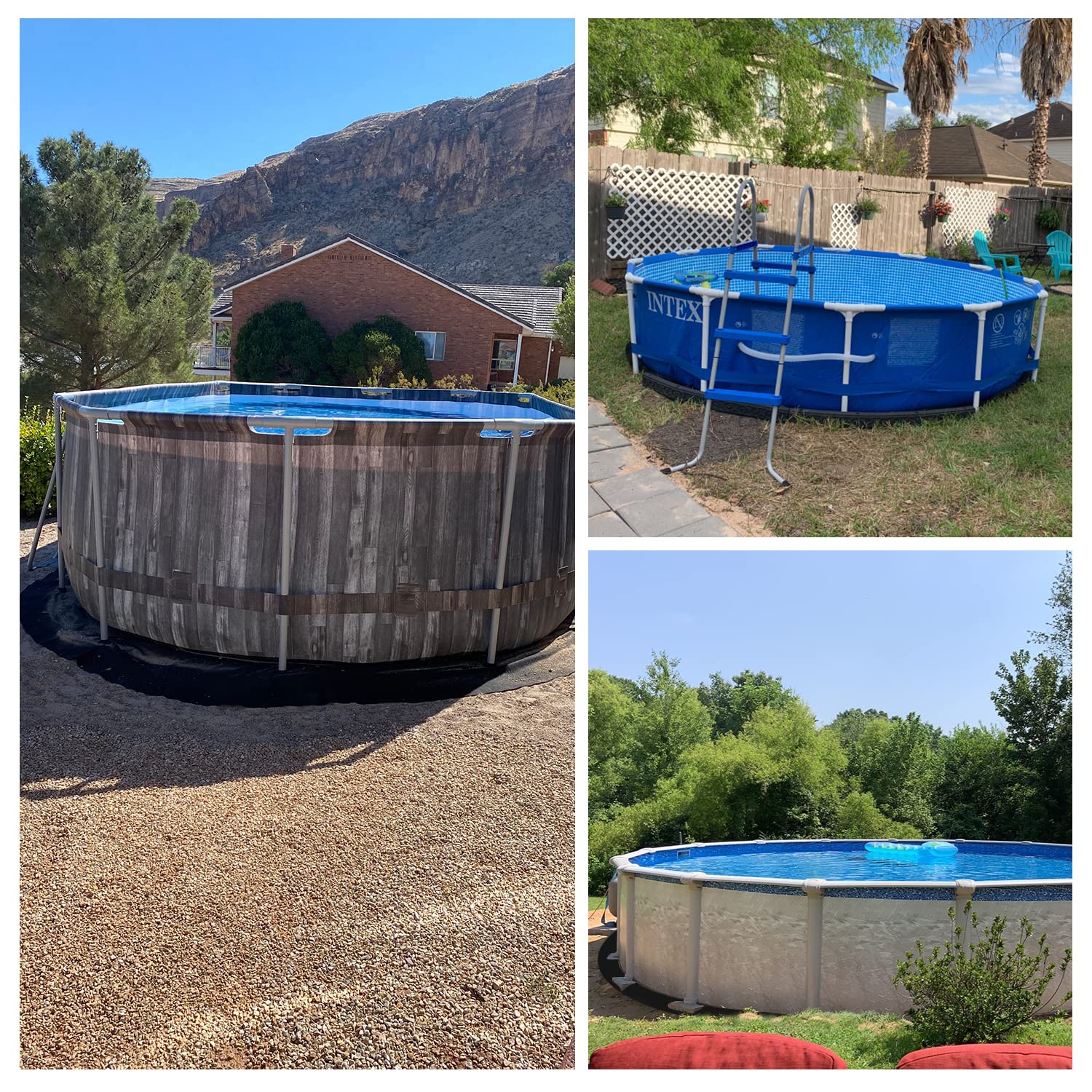 Jantens 18 Foot Round Pool Liner Pad for Above Ground Swimming Pools - Heavy Duty Ground Cloth Protects Against Punctures & Extends Liner Life - Perfect for Backyard, Summer Fun, and Family Gatherings