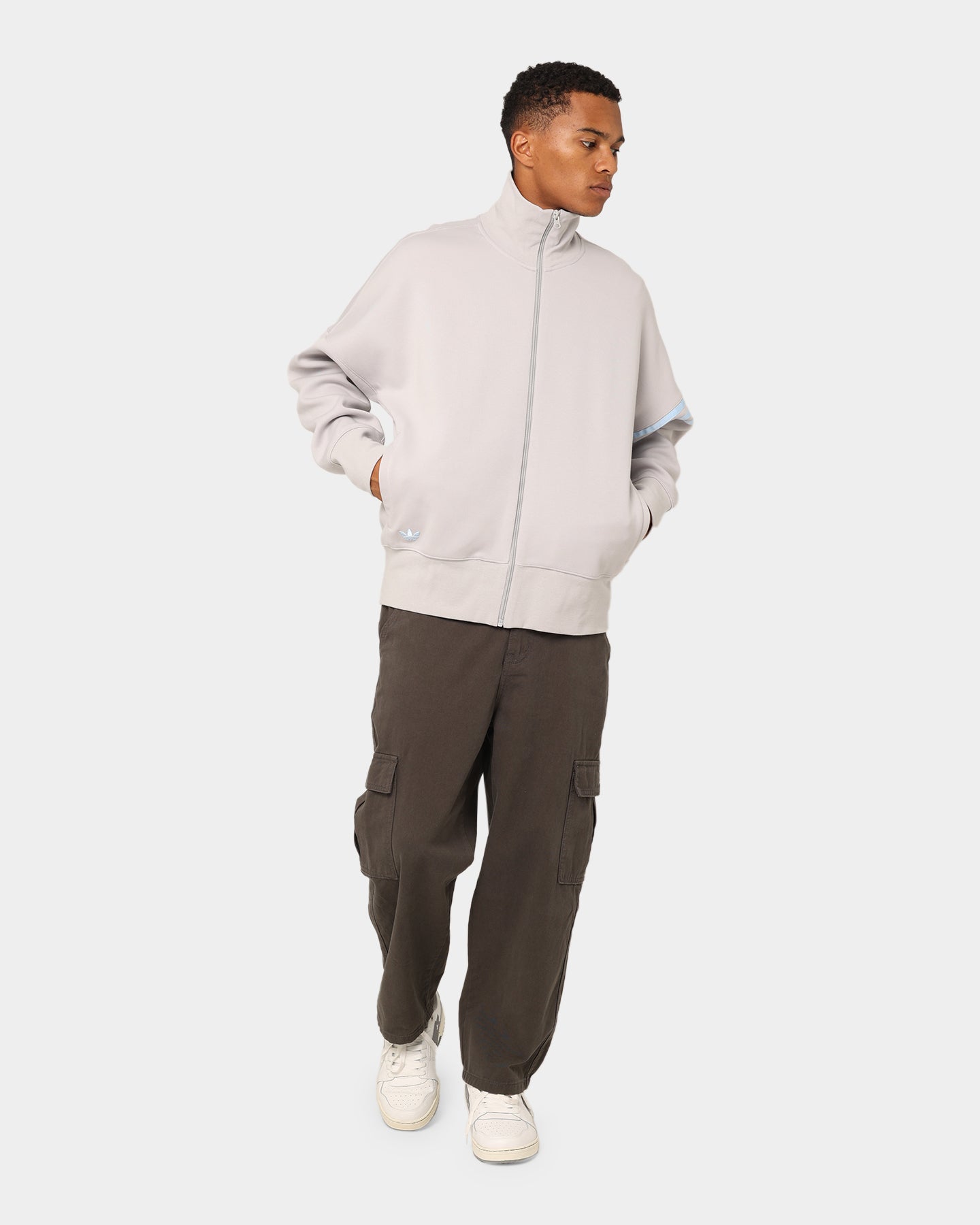 Adidas NeuClassics TT Jacket - Grey Two Tone Windbreaker for Men | Lightweight Running & Training Jacket | Perfect for Outdoor Sports & Casual Wear