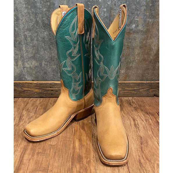 Anderson Bean Lottie Cognac Western Boots for Women - Genuine Leather Cowgirl Boots with Comfortable Fit - Perfect for Country Dancing, Rodeos & Western Fashion