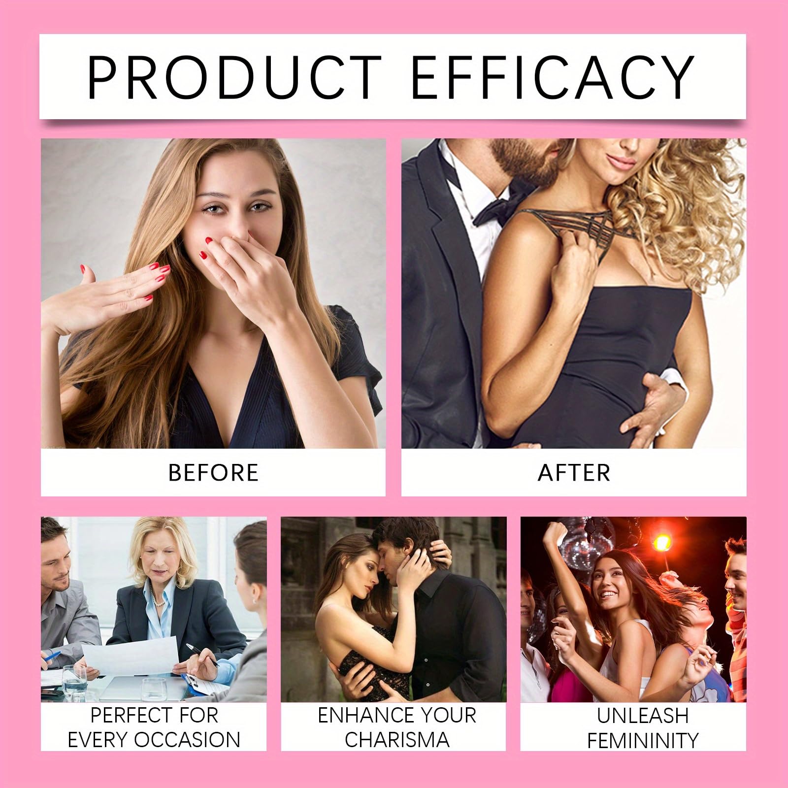 Long-Lasting Pheromone Perfume for Women - Enhanced Attraction Fragrance, Roll-On Rose Scented Perfume (10ml) | Portable & Romantic for Date Nights, Special Occasions & Daily Confidence Boost