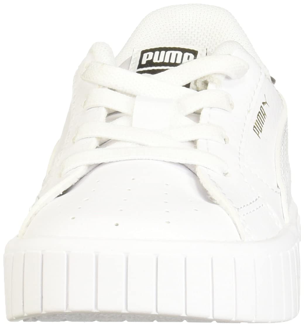 PUMA Baby Girl's Cali Star AC Sneakers - White & Black Toddler Shoes Size 6 M - Comfortable Casual Walking Shoes for Toddlers & Preschool Girls - Perfect for Playtime, Daycare & Outdoor Activities