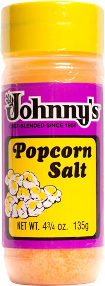 Johnny's Gluten Free Popcorn Salt 4.75oz (3 Pack) - Perfect for Movie Nights, Snacks & Healthy Cooking