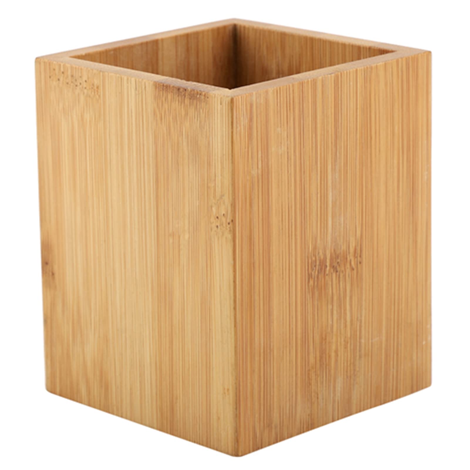 Bamboo Pen Holder for Desk - Office & School Stationery Organizer for Pencils