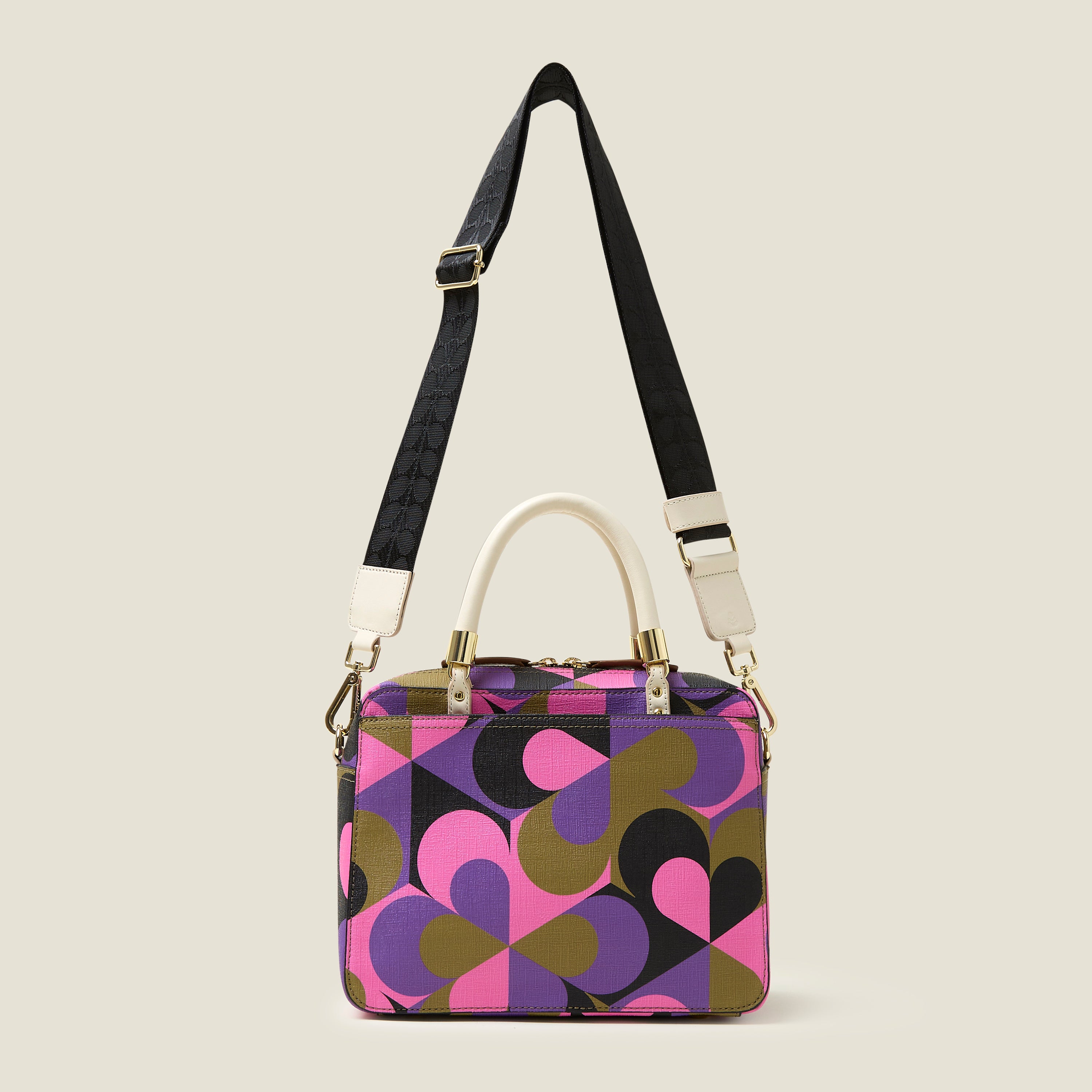 Stylish Block Medium Handbag in Kaleidoscope Violet - Perfect for Work, Travel & Everyday Use