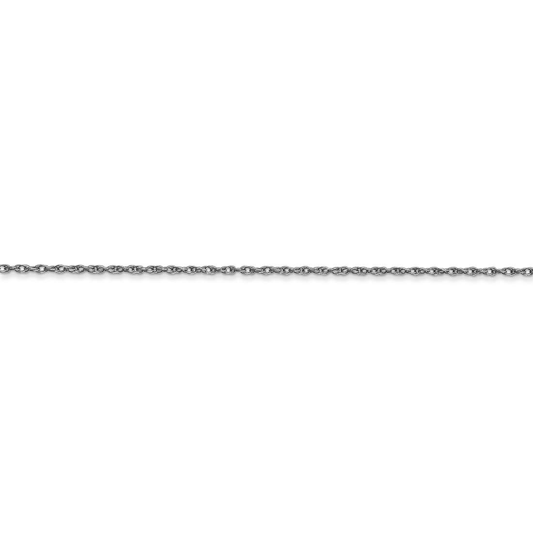 10K White Gold Cable Rope Thin Pendant Chain Necklace for Women - Elegant Layering Jewelry for Everyday Wear & Special Occasions