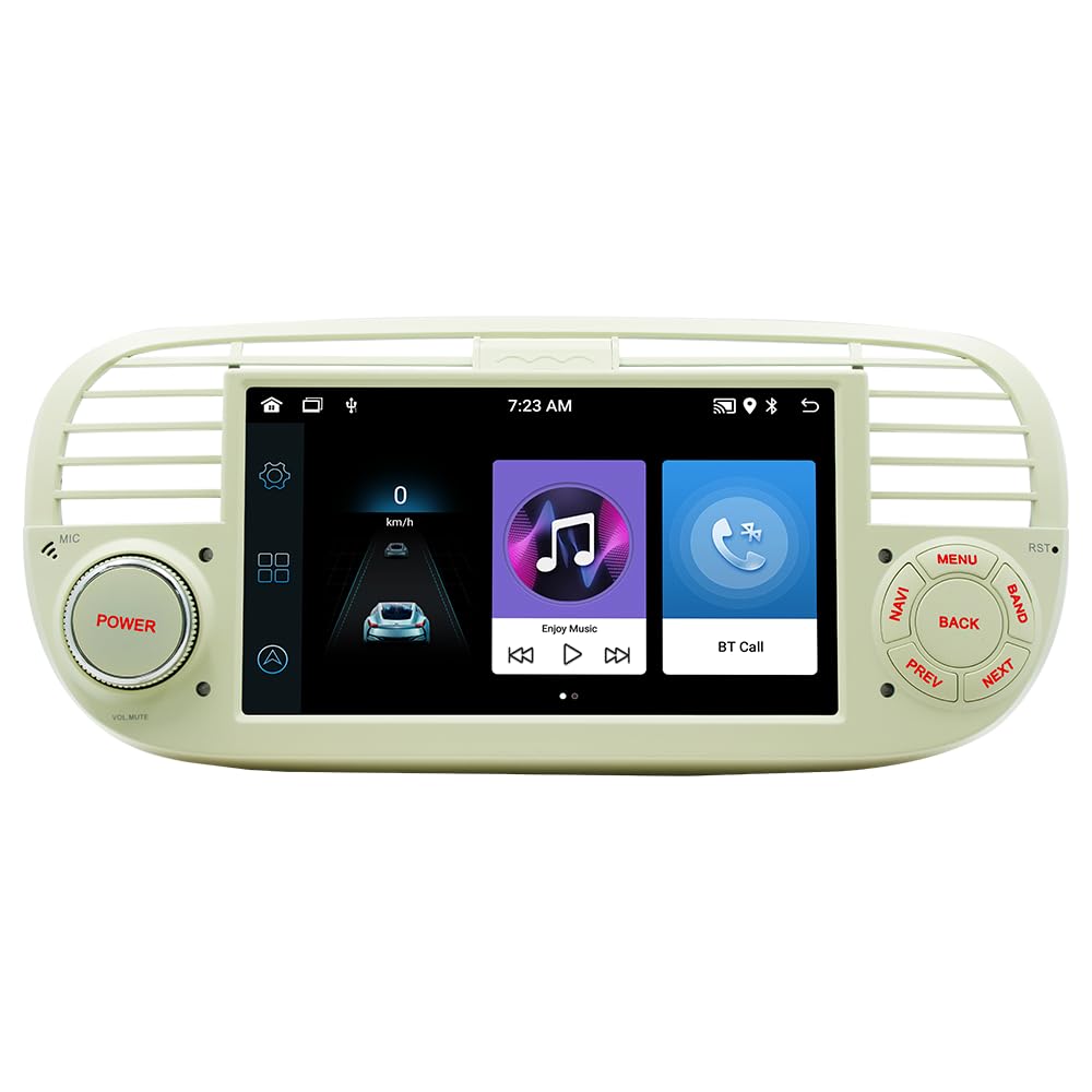 Wireless CarPlay & Android Auto Car Stereo for Fiat 500 (2007-2015) - 7