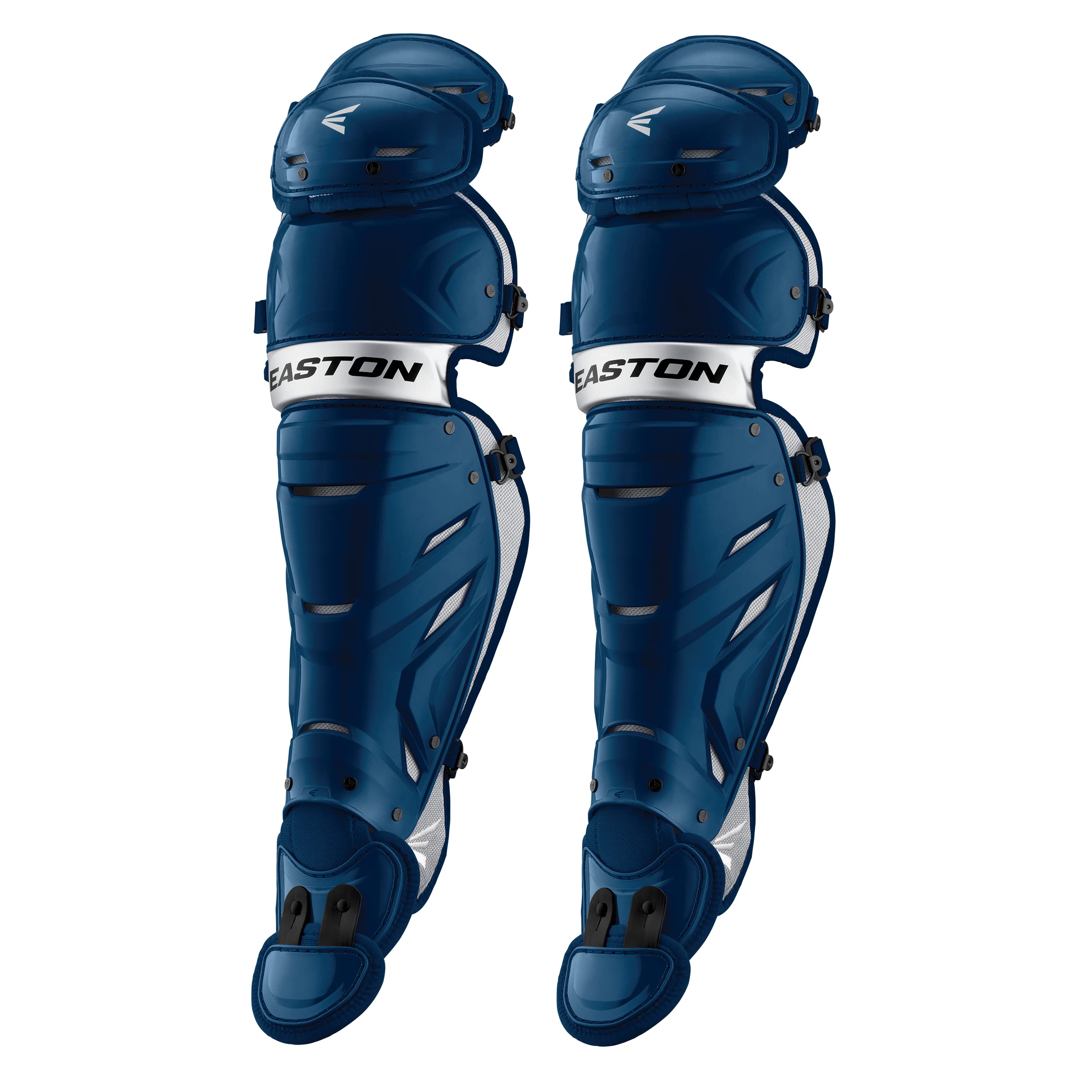 Easton PRO X Baseball Catcher's Leg Guards - NOCSAE Approved Protective Gear for Intermediate & Adult Players | Multiple Color Options | Ideal for Baseball Training, Games & Competitive Play