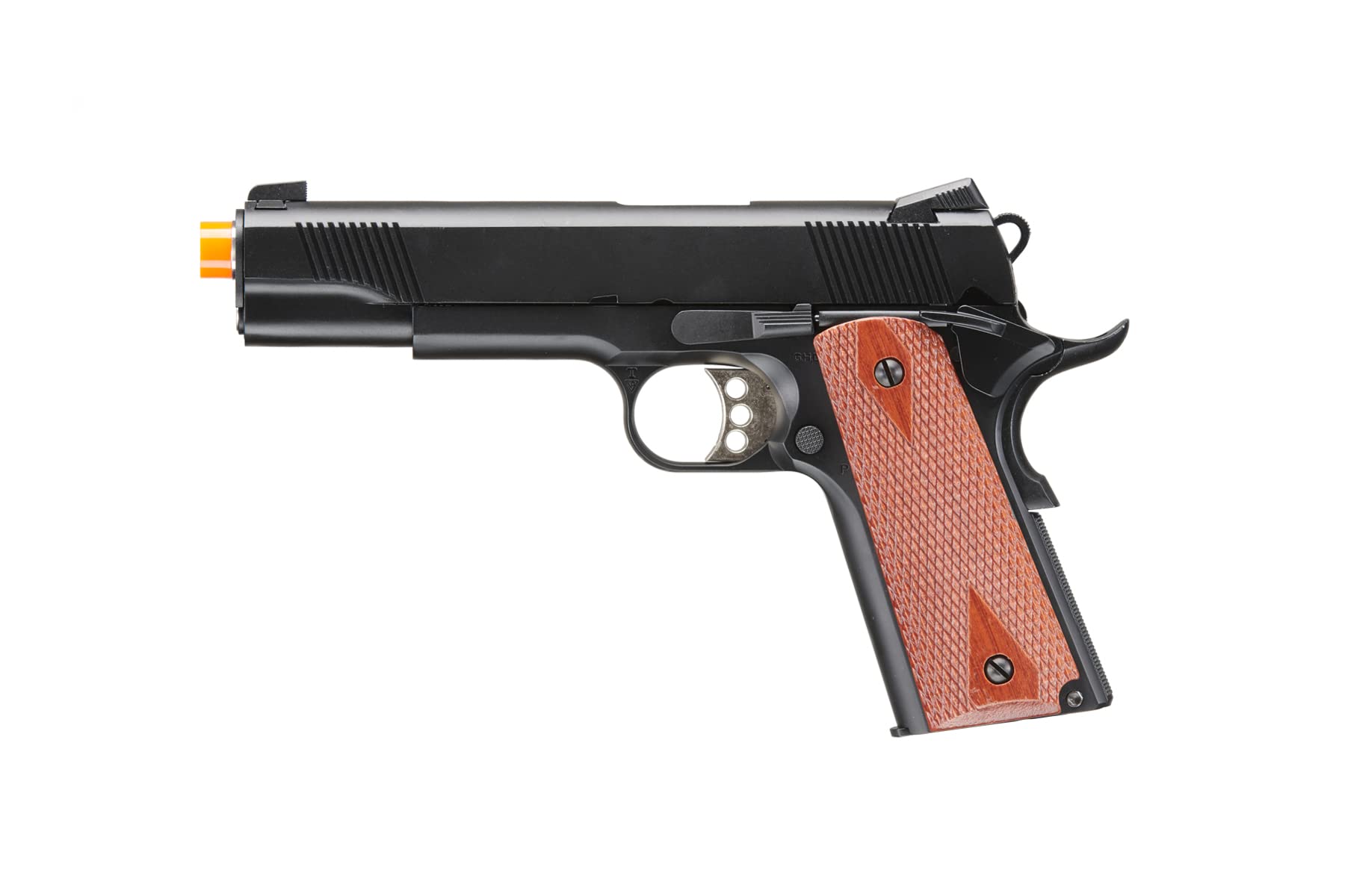 Full Metal R30-4 1911 Gas Blowback Airsoft Pistol - Black - High Performance Airsoft Gun for Training & Competition - Army Armament LT Series - Perfect for Tactical Games & Target Shooting