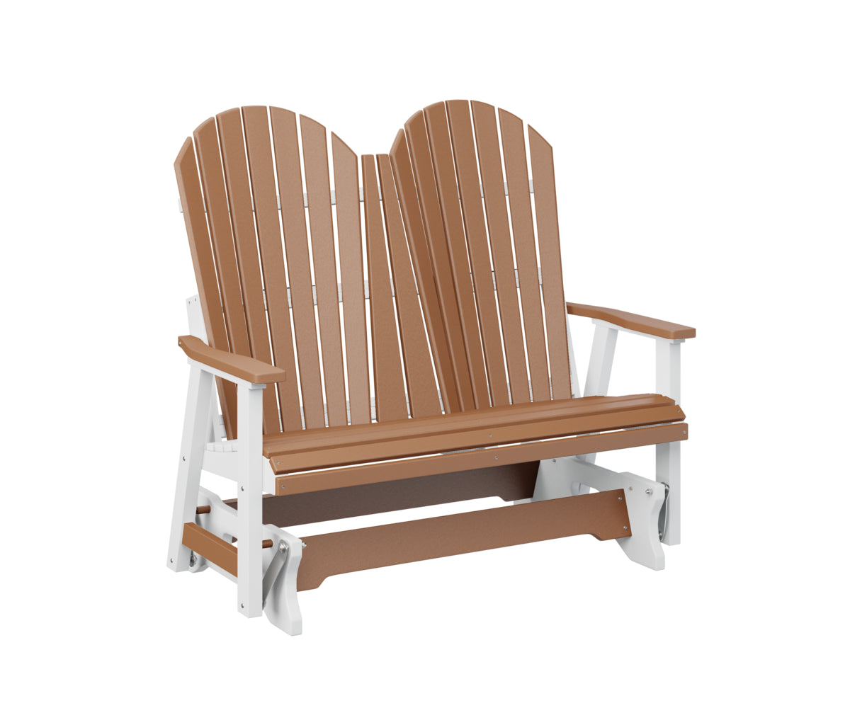 Berlin Gardens Comfo Back Double Glider - Outdoor Patio Swing Bench with Weather-Resistant Cushions - Perfect for Porch, Garden, and Backyard Relaxation