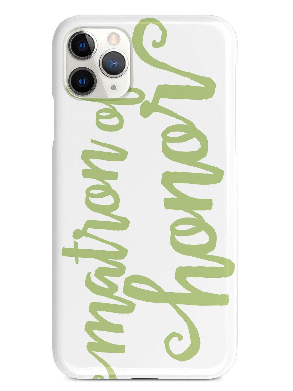 Inspired Cases for iPhone 12 Pro - 3D Textured Protective Phone Cover with Shock Absorption | Sage Green Matron of Honor Design | Perfect for Everyday Use, Travel & Gift Giving