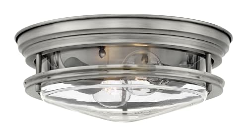 Antique Nickel w/ Clear Glass