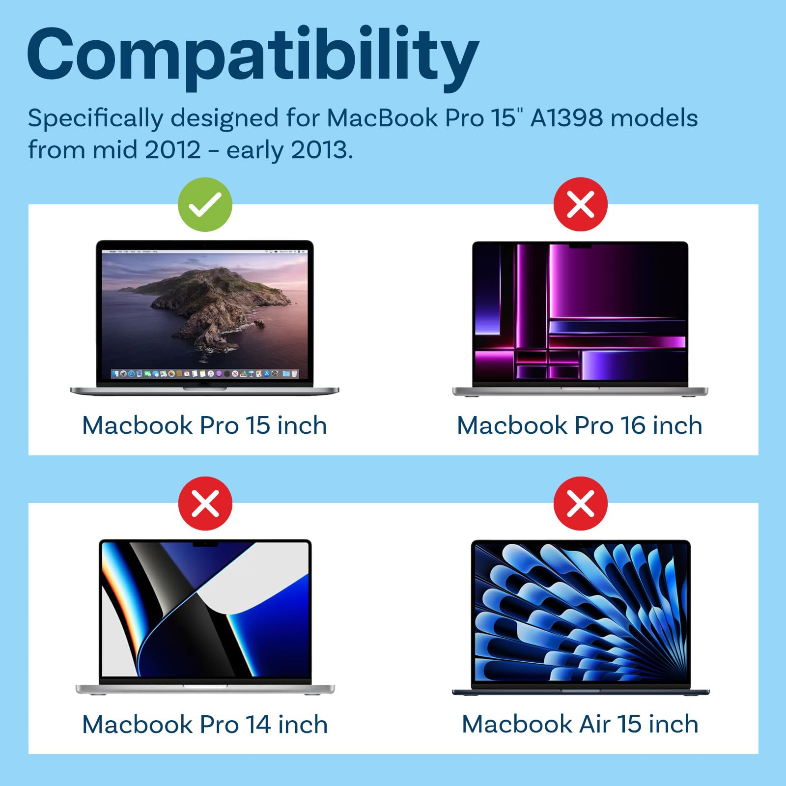 MMOBIEL Laptop CPU Cooling Fan Kit - Compatible with MacBook Pro 15 inch A1398 (2012-2013 Models) | Left & Right Side Cooling System | Perfect for Gaming, Video Editing & Heavy Computing Tasks