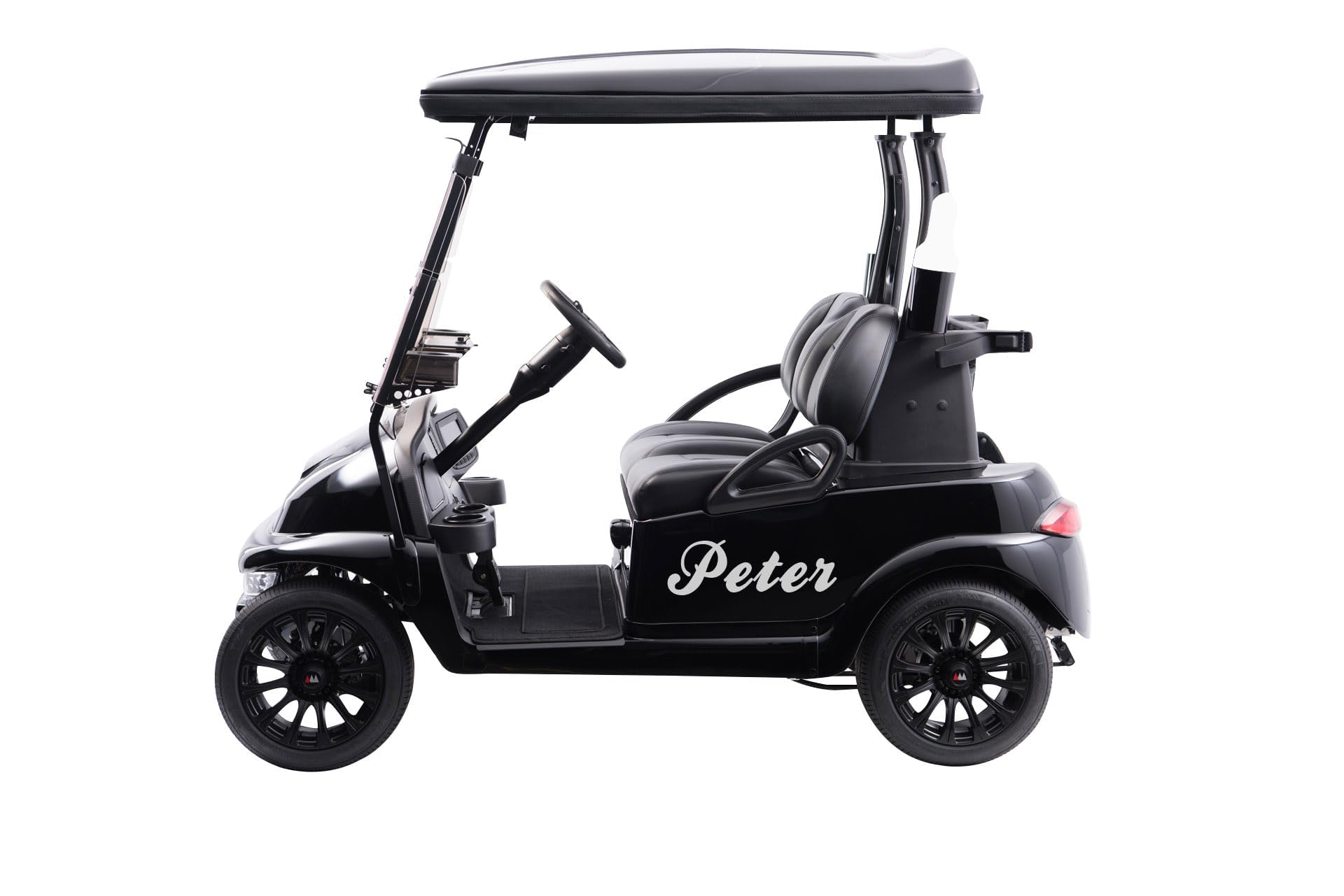 Custom Golf Cart Decals - Personalized Name & Number Stickers for Auto Racing