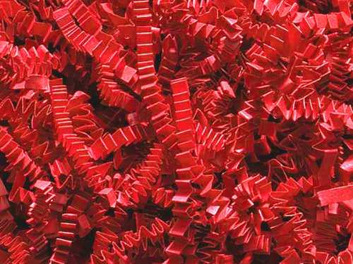 RED Crinkle Cut Paper Shred 10 lb. BOX - Spring-Fill Shred (2 Units, 1 Pack per Unit) for Gift Wrapping, Party Decorations & Easter Basket Filler