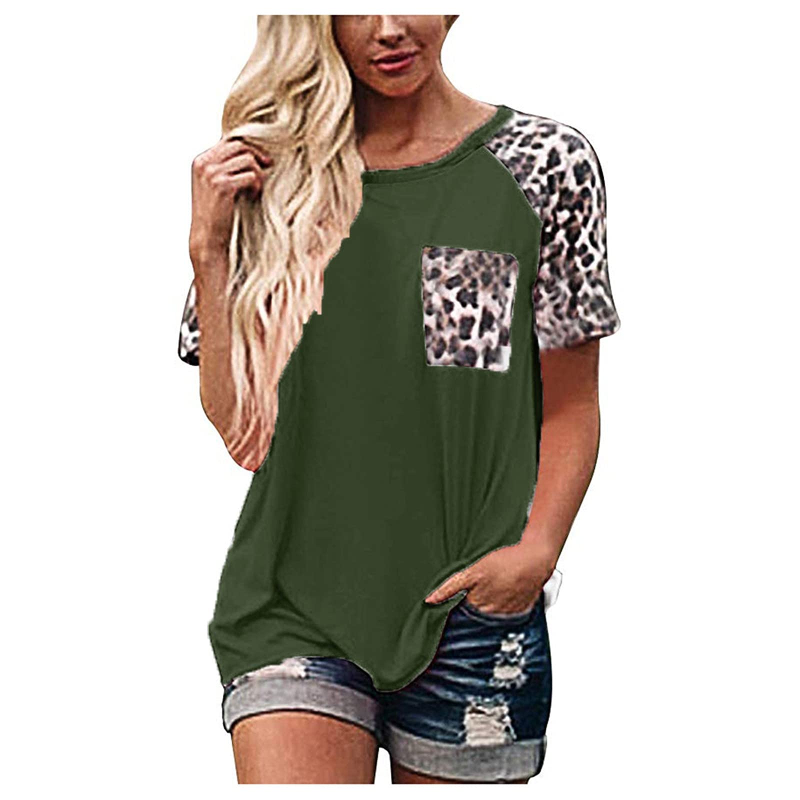 Women's Summer Tops - Short Sleeve V-Neck Oversized Blouses for Casual & Dressy Outfits | Perfect for Beach, Office & Date Night