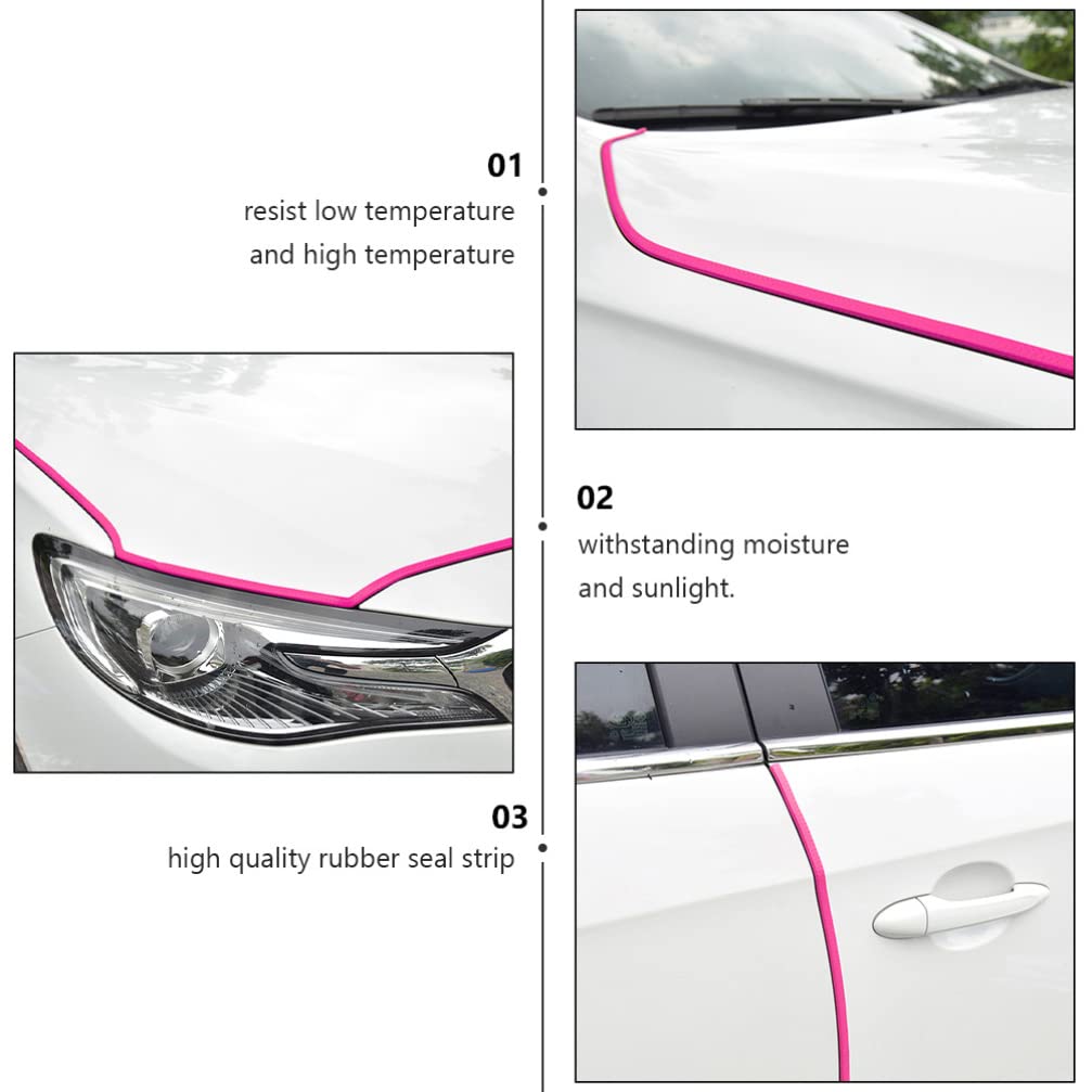 VICASKY Anti-Scratch Car Door Edge Guards - Durable Rubber Seal Strips Protector for Cars, SUVs & Trucks - Prevent Door Dings & Scratches in Parking Lots & Tight Spaces
