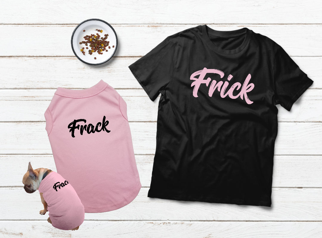 Funny Matching Dog and Owner T-Shirt Set - Best Gift for Dog Lovers - Perfect for Walks, Pet Events & Family Photos