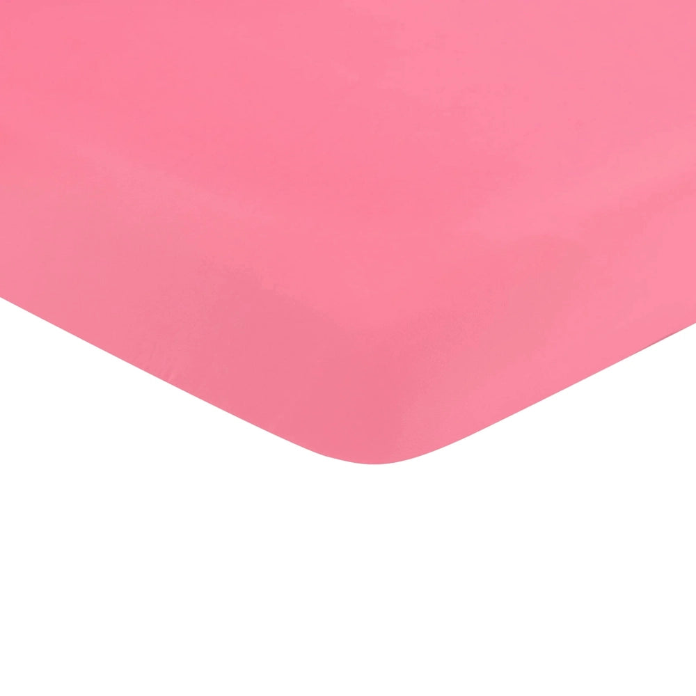 Kyte Baby Crib Sheet - Soft Organic Cotton Fitted Crib Sheet in Guava Pink | Breathable & Hypoallergenic for Baby's Nursery & Safe Sleep