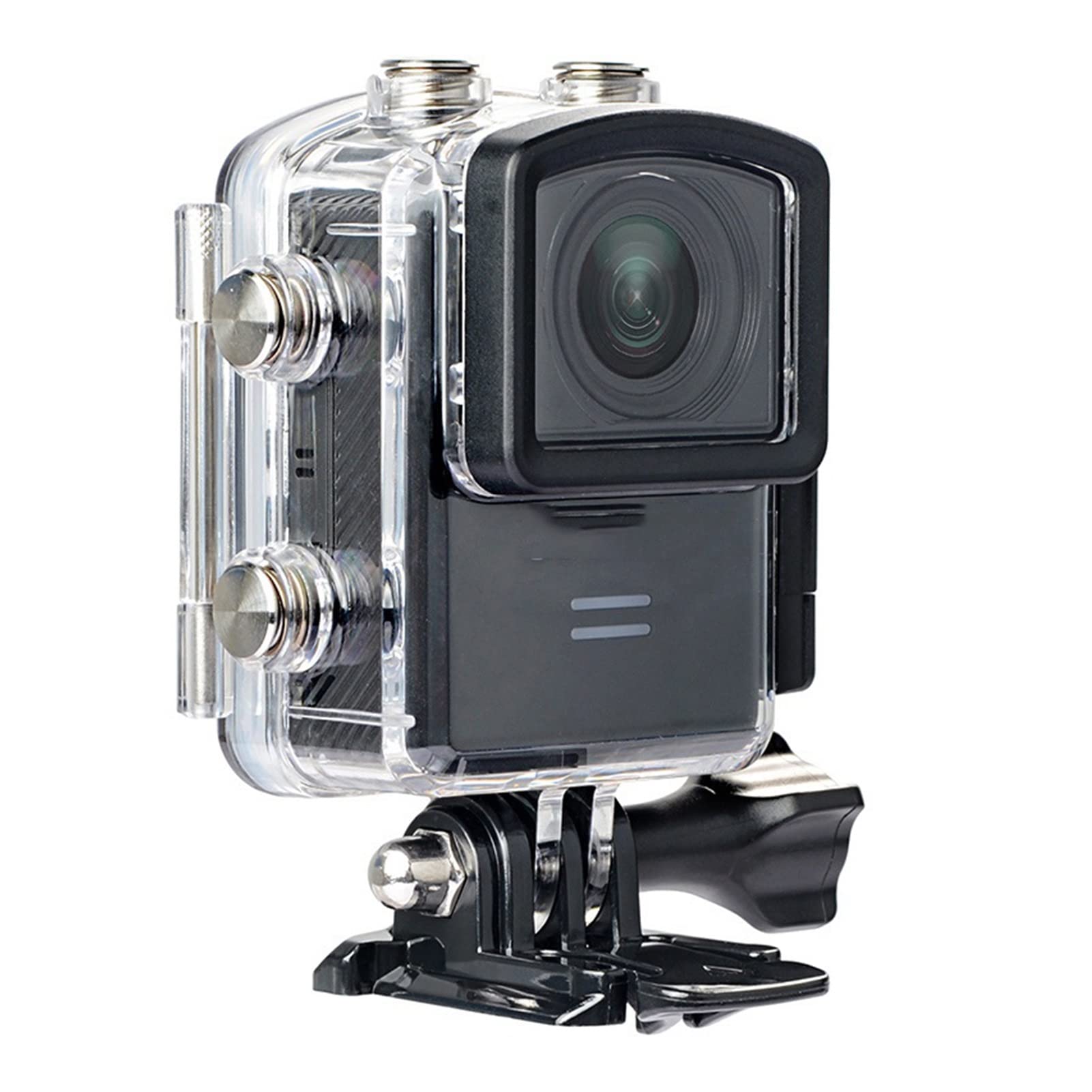 USKI 4K Waterproof Action Camera with Gyro Stabilization, 16MP HD 2160P Underwater Sports DV - Includes 128GB Memory Card (Black) - Perfect for Diving, Surfing, Skiing & Outdoor Adventures
