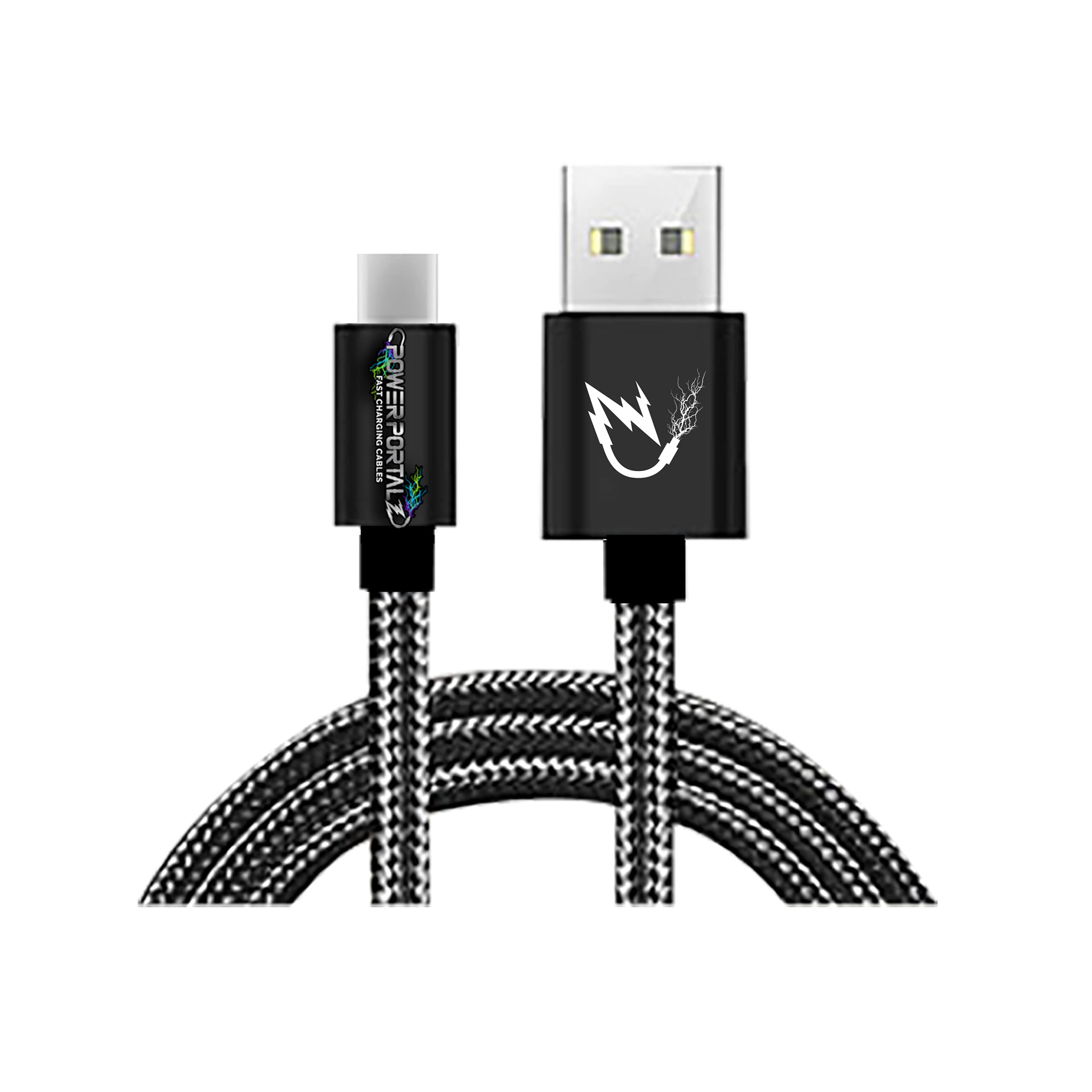 Premium Nylon Braided USB to Type C Fast Charging Cable - 3ft Durable & Tangle-Free for iPhone 15/Samsung Galaxy/Android Phones - Perfect for Home, Office & Travel Charging