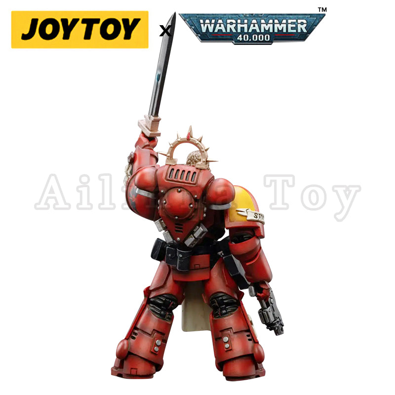JOYTOY 1/18 Warhammer 40K Blood Angels Primaris Lieutenant Tolmeron Action Figure - Collectible Model for Tabletop Gaming & Display