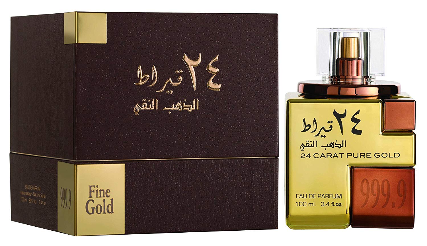 24K Pure Gold EDP Perfume for Women - 3.4 oz / 100ml Luxury Fragrance, Long Lasting Floral Scent - Perfect for Evening Events, Date Nights & Special Occasions