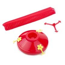 Gadjit Soda Bottle Hummingbird Feeders Kit (2-Pack) - DIY Recycled Plastic Bottle Bird Feeder with Nectar Tray - Outdoor Garden Decor for Attracting Wild Birds - Eco-Friendly Red Hummingbird Feeder for Backyard, Patio & Balcony