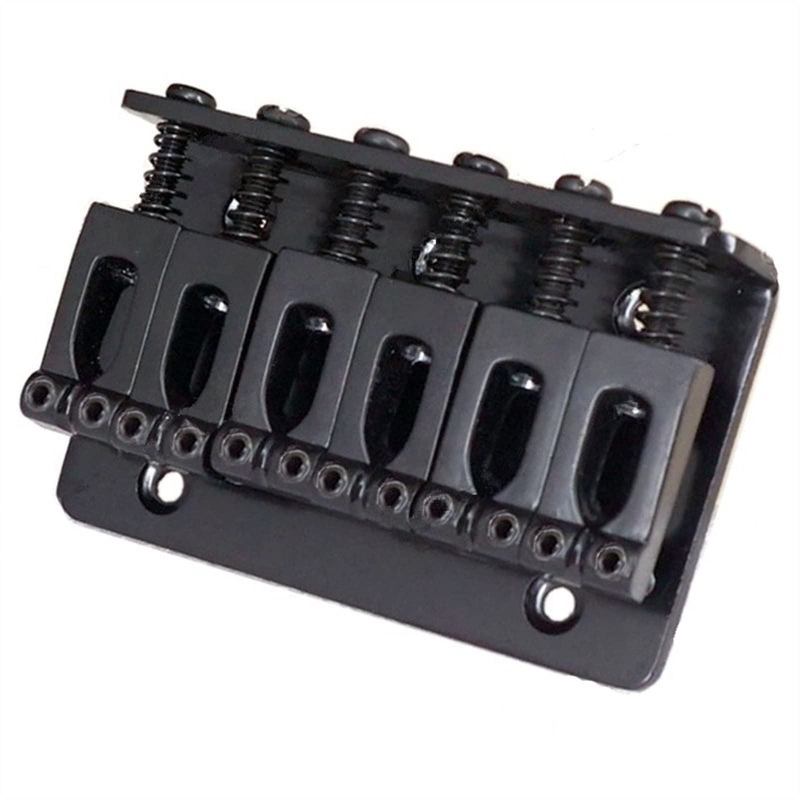 Black Electric Guitar 6-String Top Load Saddle Bridge Set - Replacement Bridge Parts for Guitar Repair & Upgrade | Perfect for Rock, Blues & Metal Performances