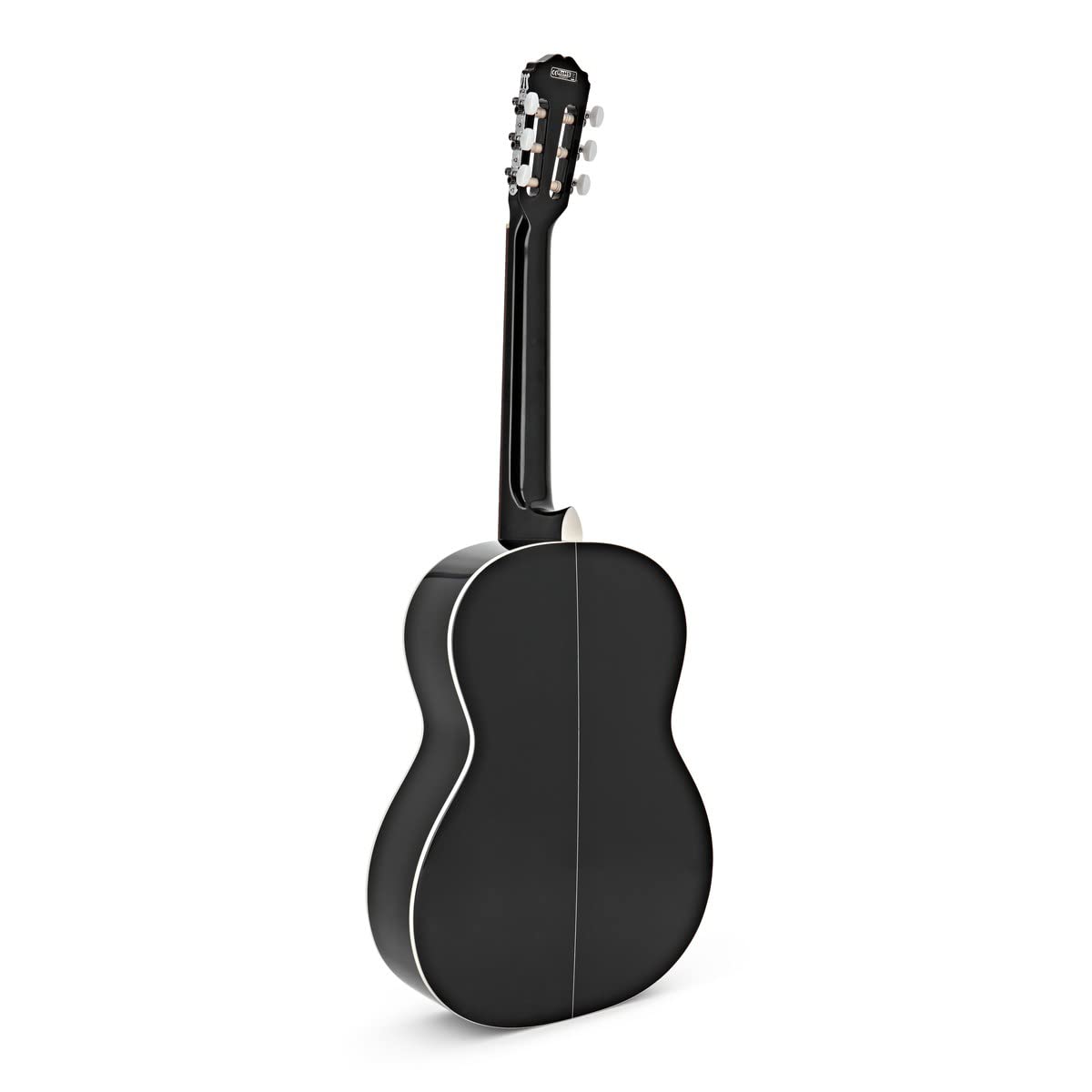 Takamine GC2 Classical Guitar Bundle - Black with Foot Stool, Digital Tuner, Extra Strings & Polishing Cloth | Perfect for Beginners, Professionals & Home Performances