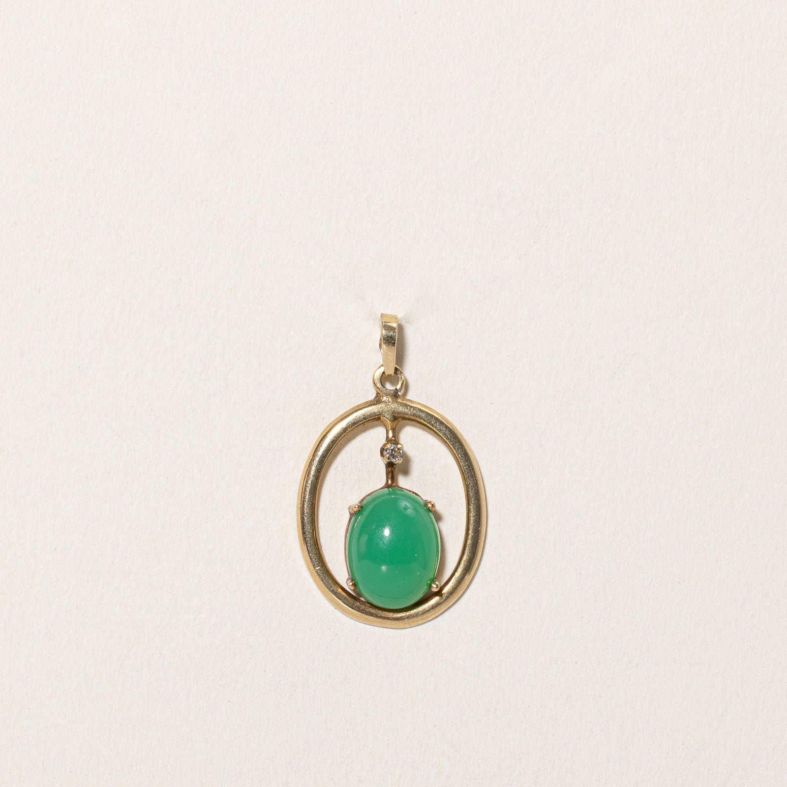 Natural Jadeite & Diamond Pendant Necklace - 2.80ct Jade & 0.06ct Diamond - Elegant Jewelry Gift for Women - Perfect for Weddings, Anniversaries & Special Occasions